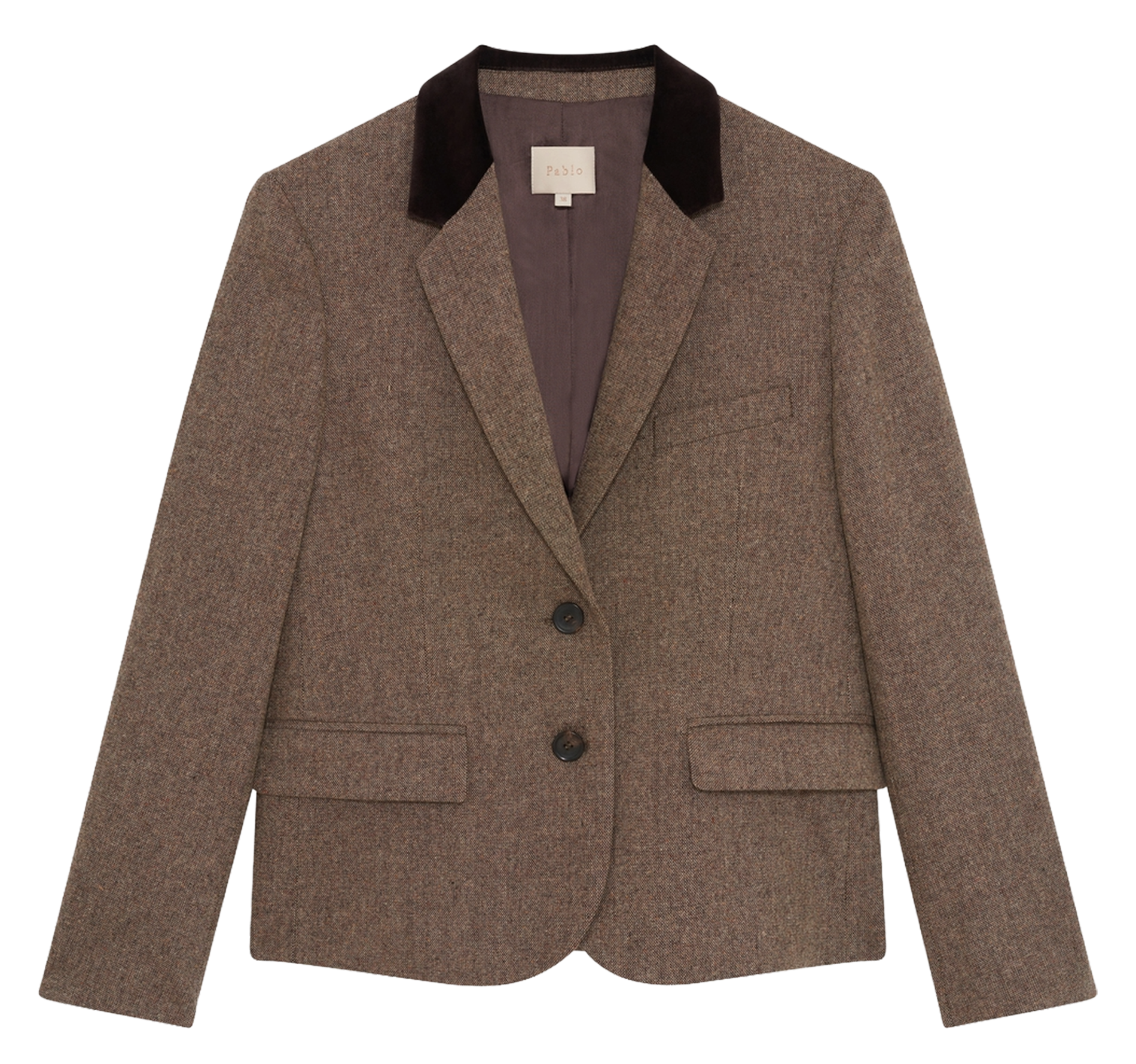 Veste de tailleur en laine mélangée PABLO Beige
