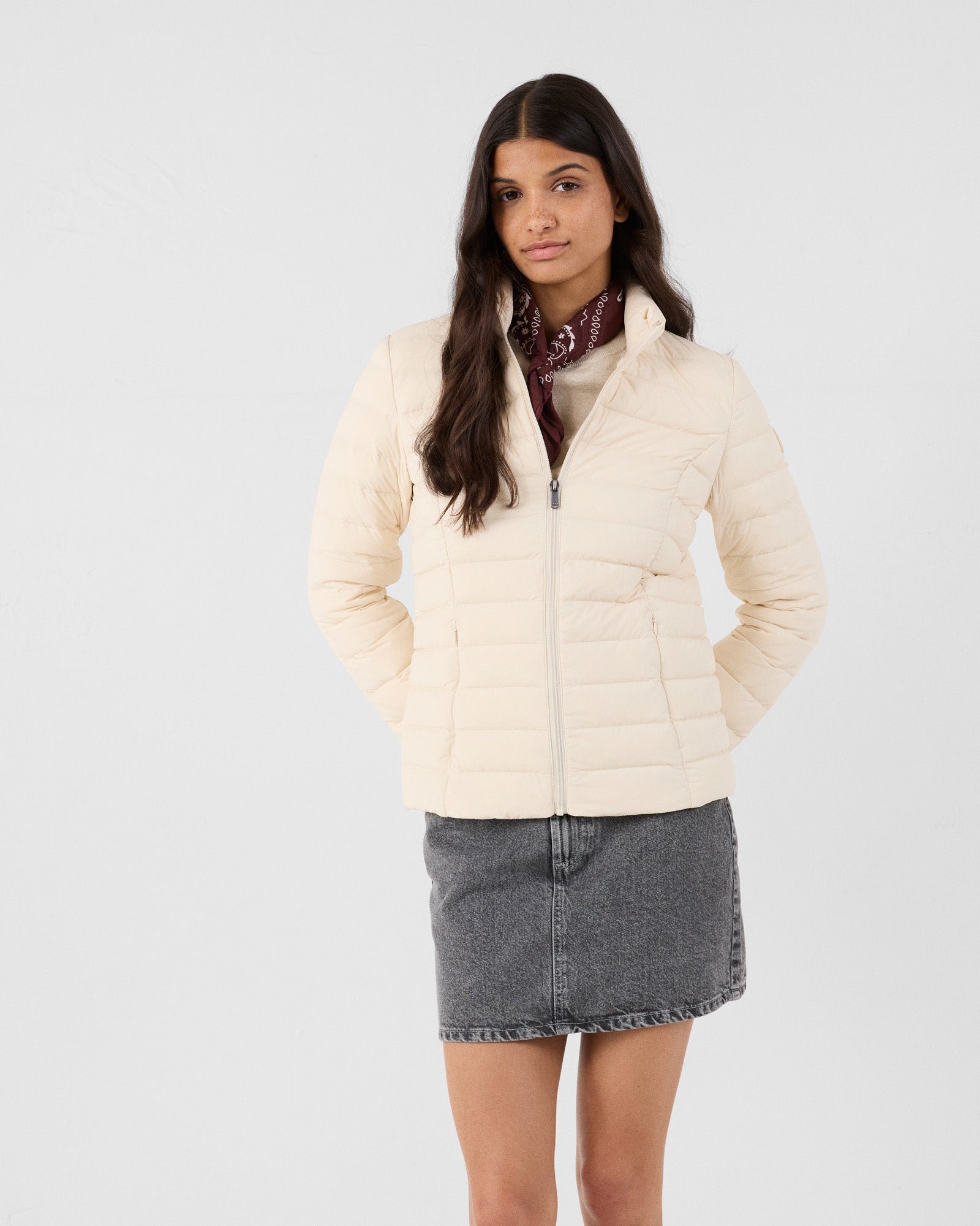 Lightweight stretch down jacket Maia JOTT White