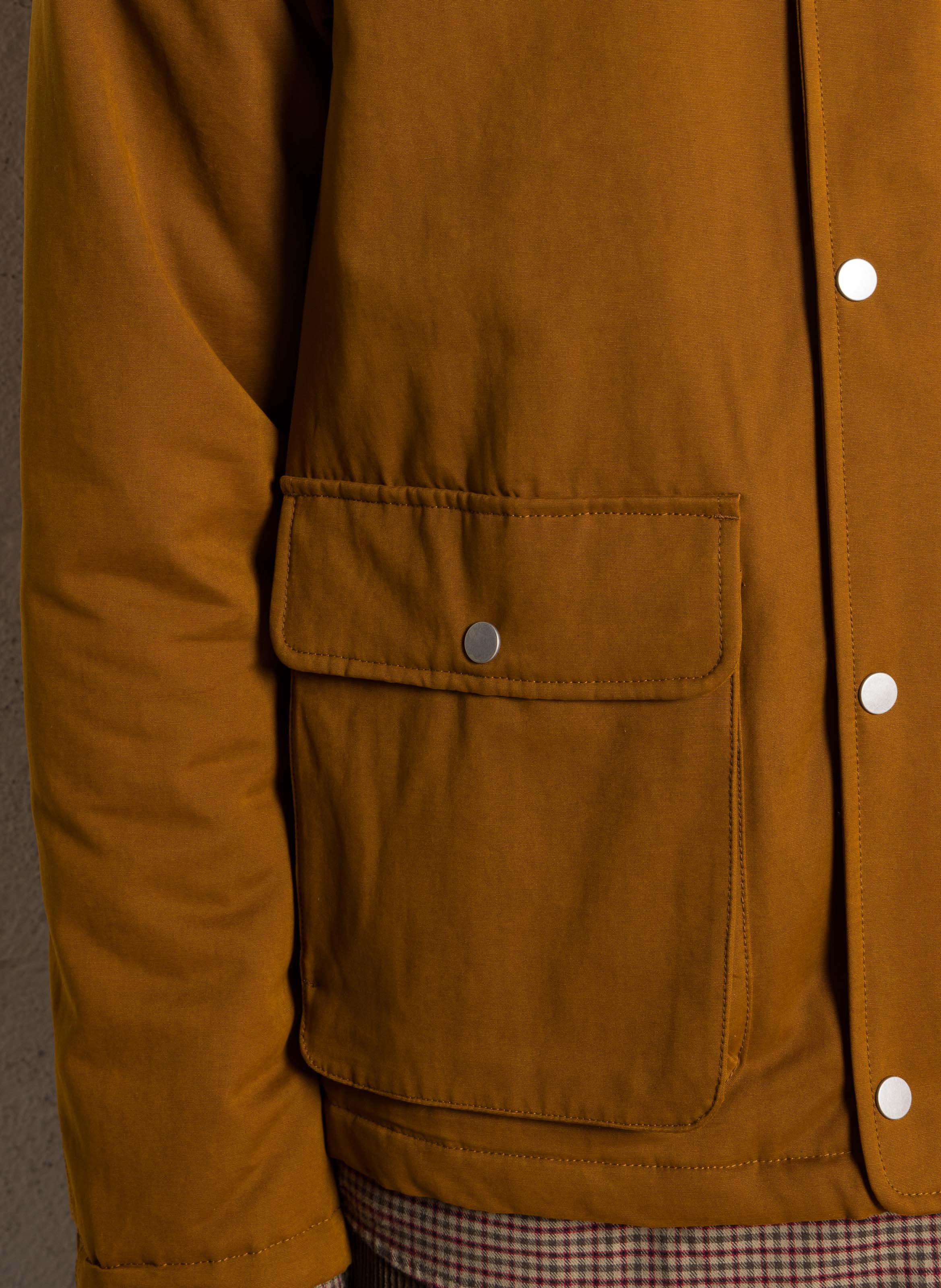 Veste col classique en coton mélangé LES DEUX Marron