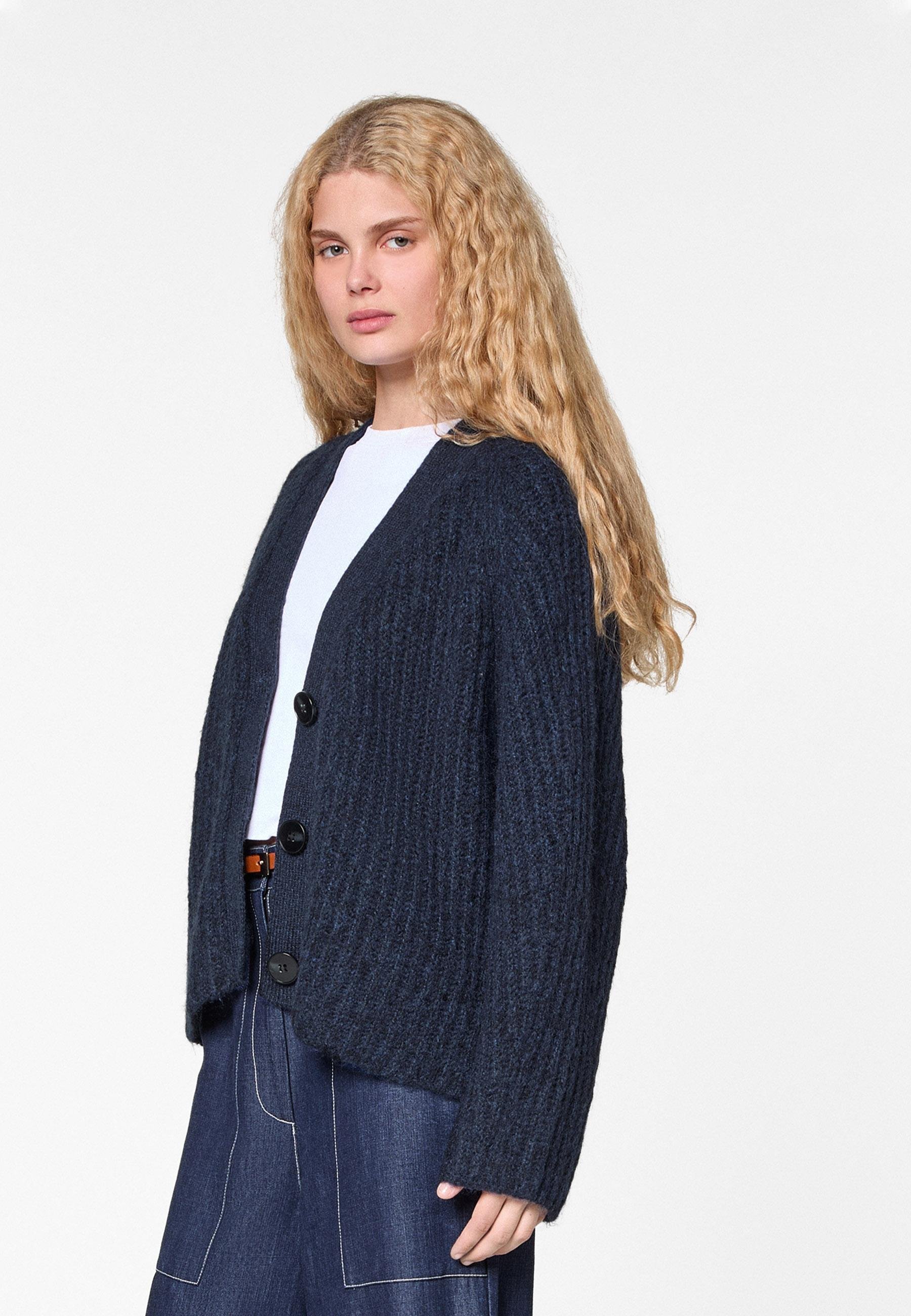 Oversized chunky knit vest RODIER Blue