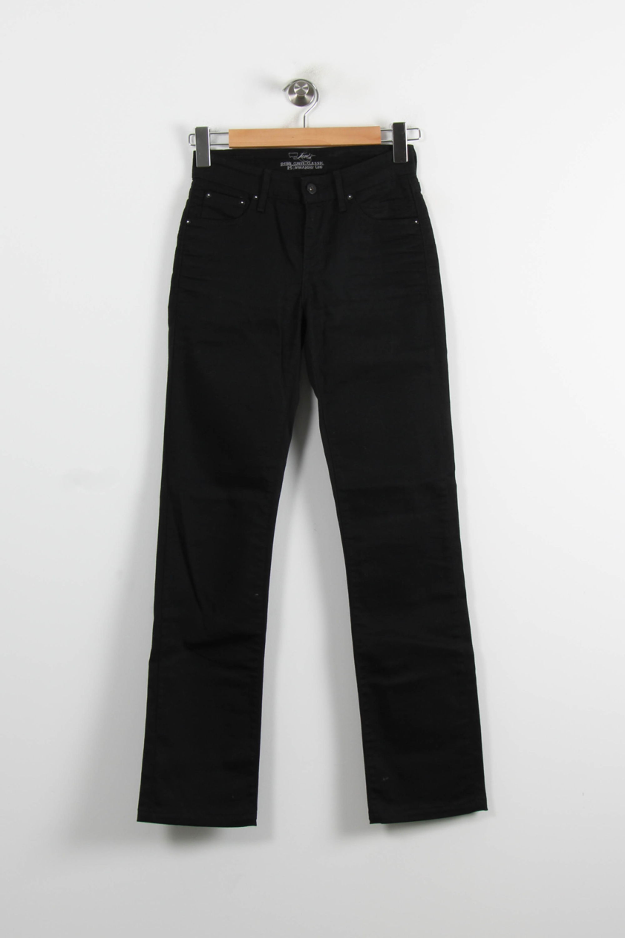 Cropped slim jeans with studs LEVI'S - Seconde main Black