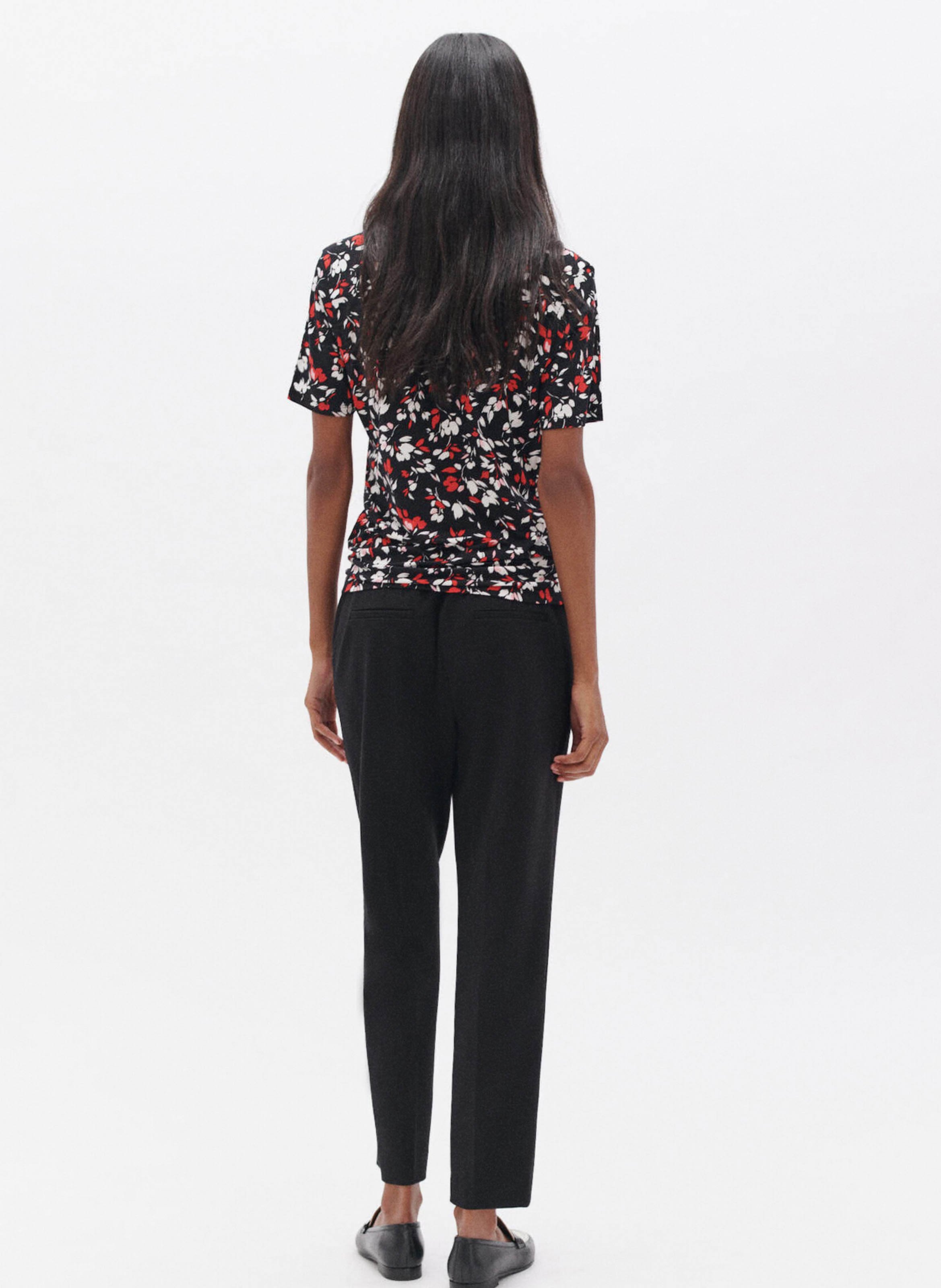 Pantalon droit taille haute CAROLL Noir