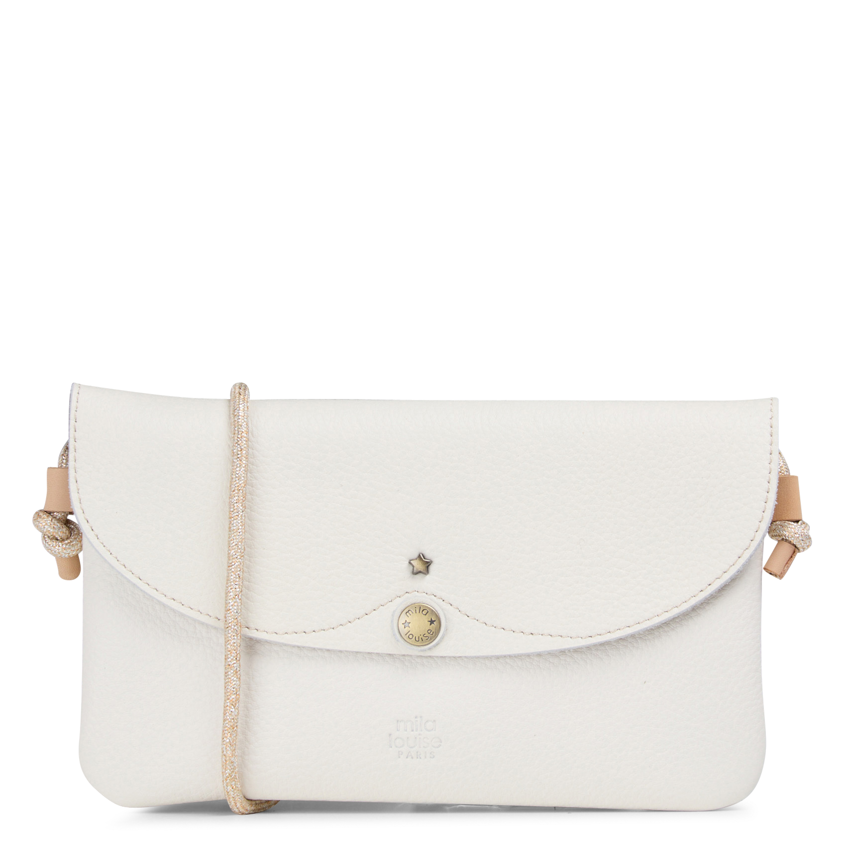 Pochette en cuir MILA LOUISE Blanc