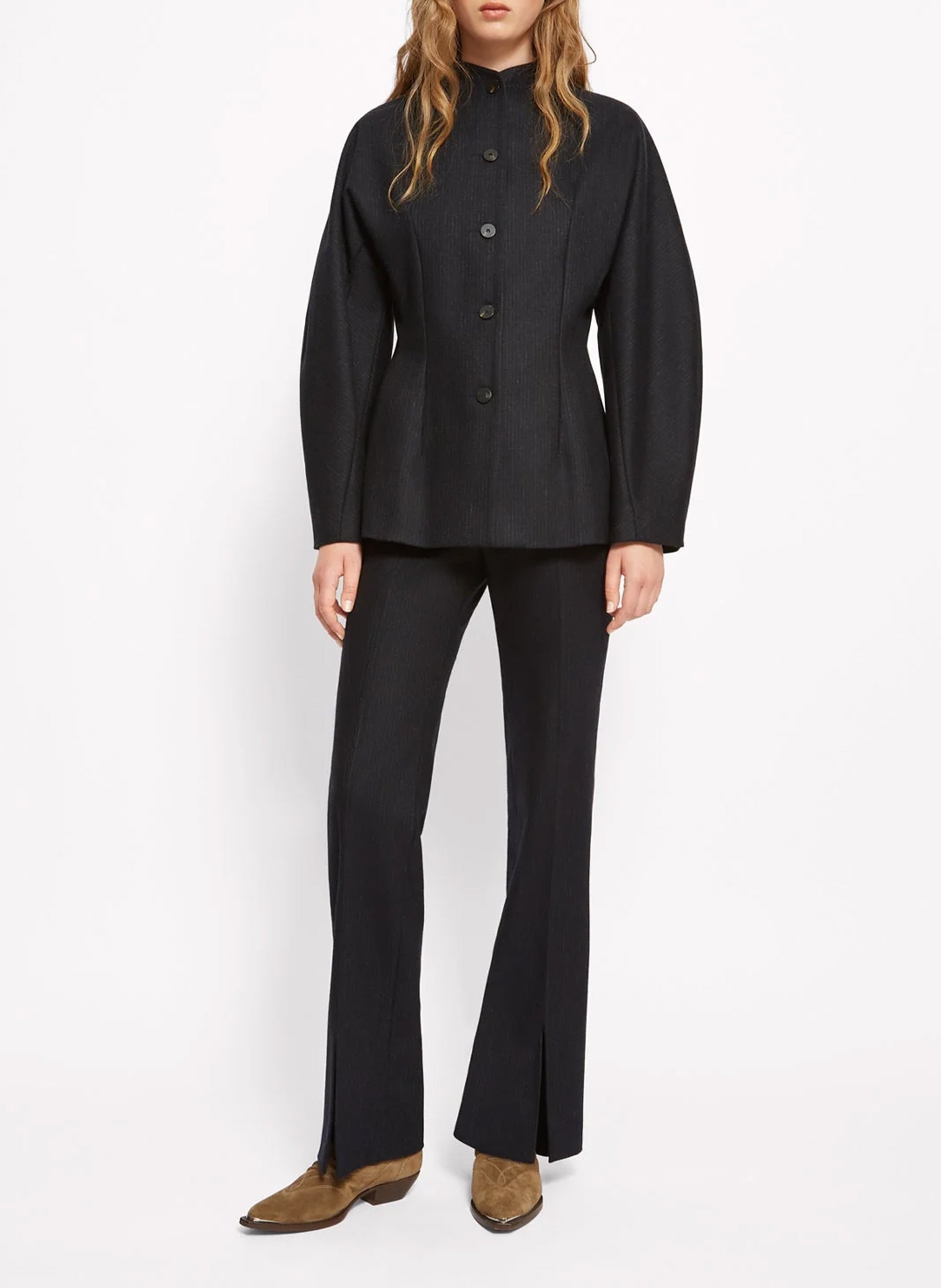 Aquarelle - Taillierte Baumwolljacke  ROSEANNA Schwarz