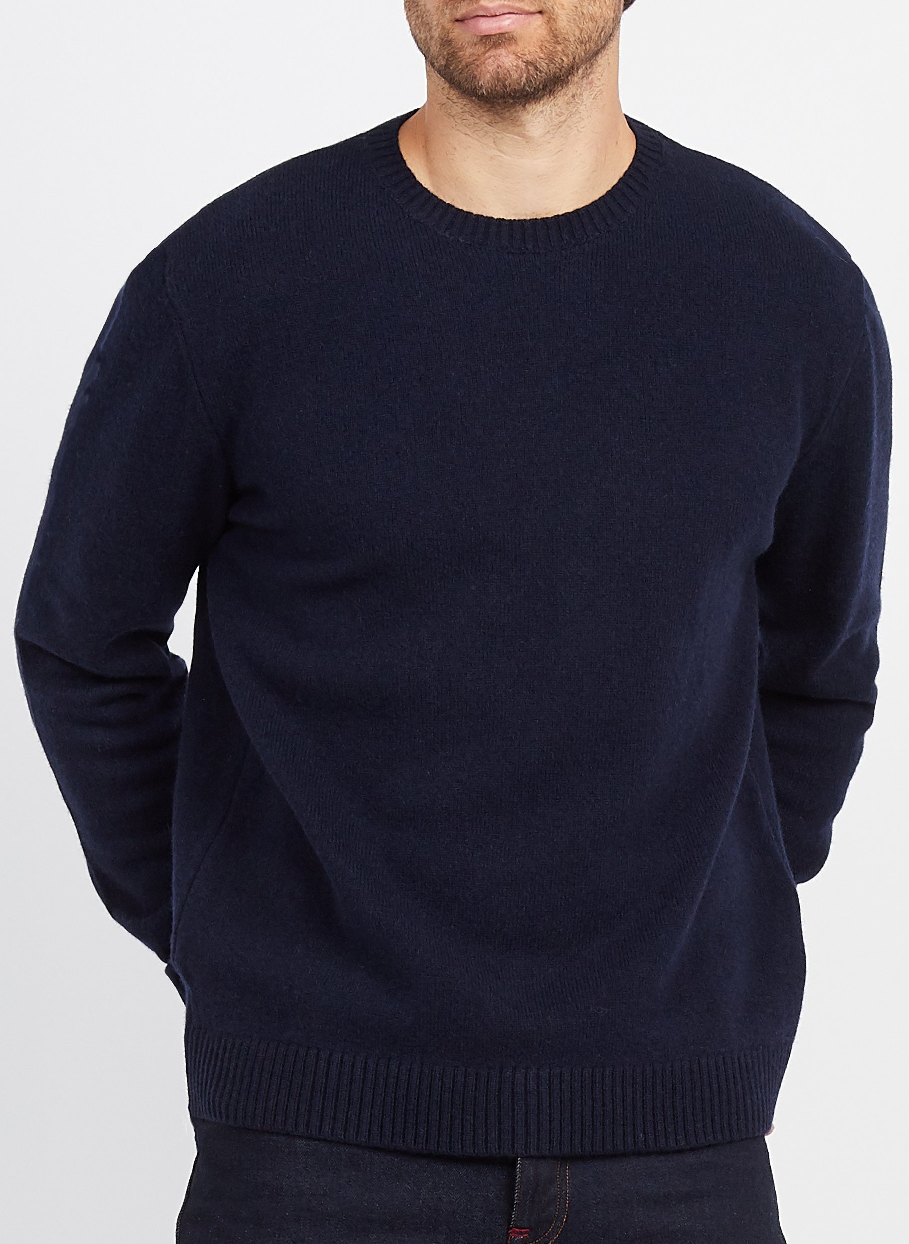 Rundhalspullover aus Merinowolle, Regular Fit COLORFUL STANDARD Blau