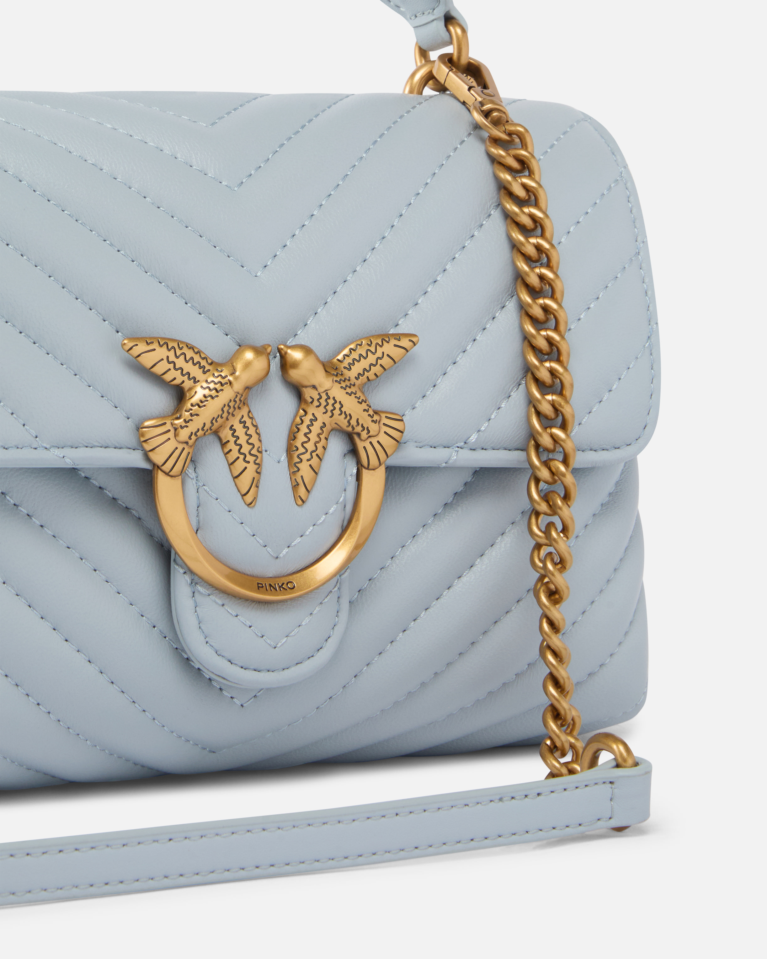 Mini lady love bag puff PINKO Bleu