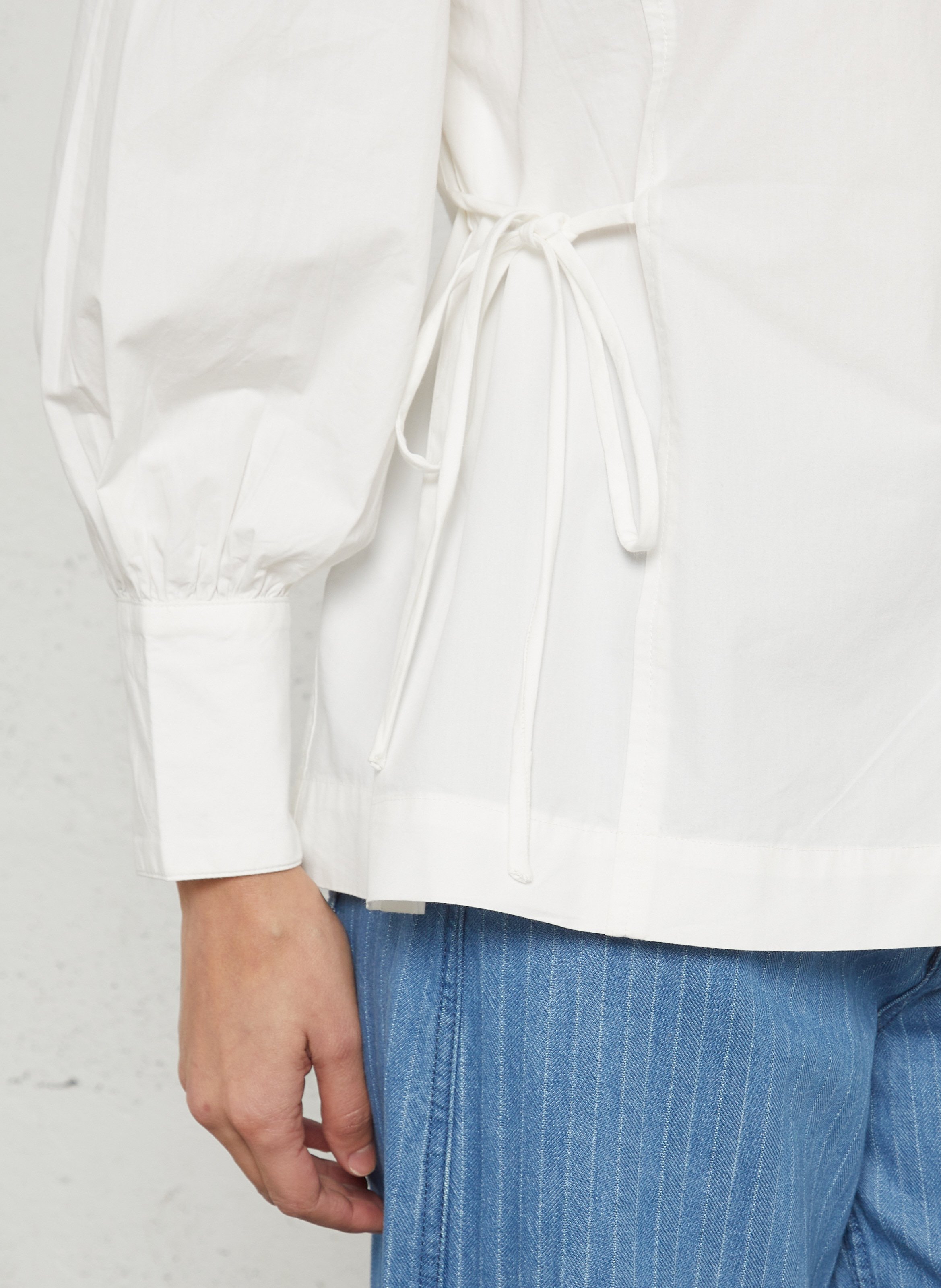 Weite Bluse aus Bio-Baumwolle DAMSON MADDER Weiss