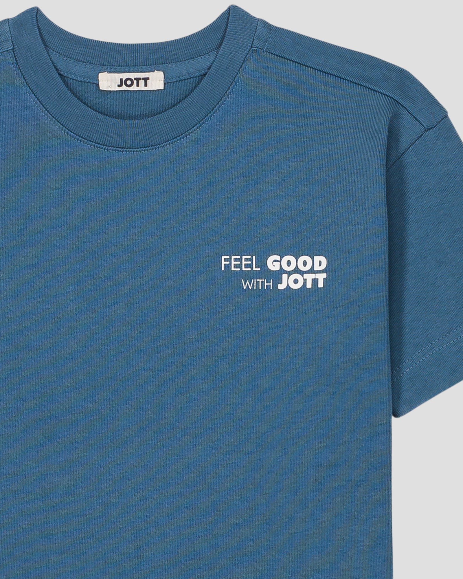 Round neck printed T-shirt for children JOTT Blue