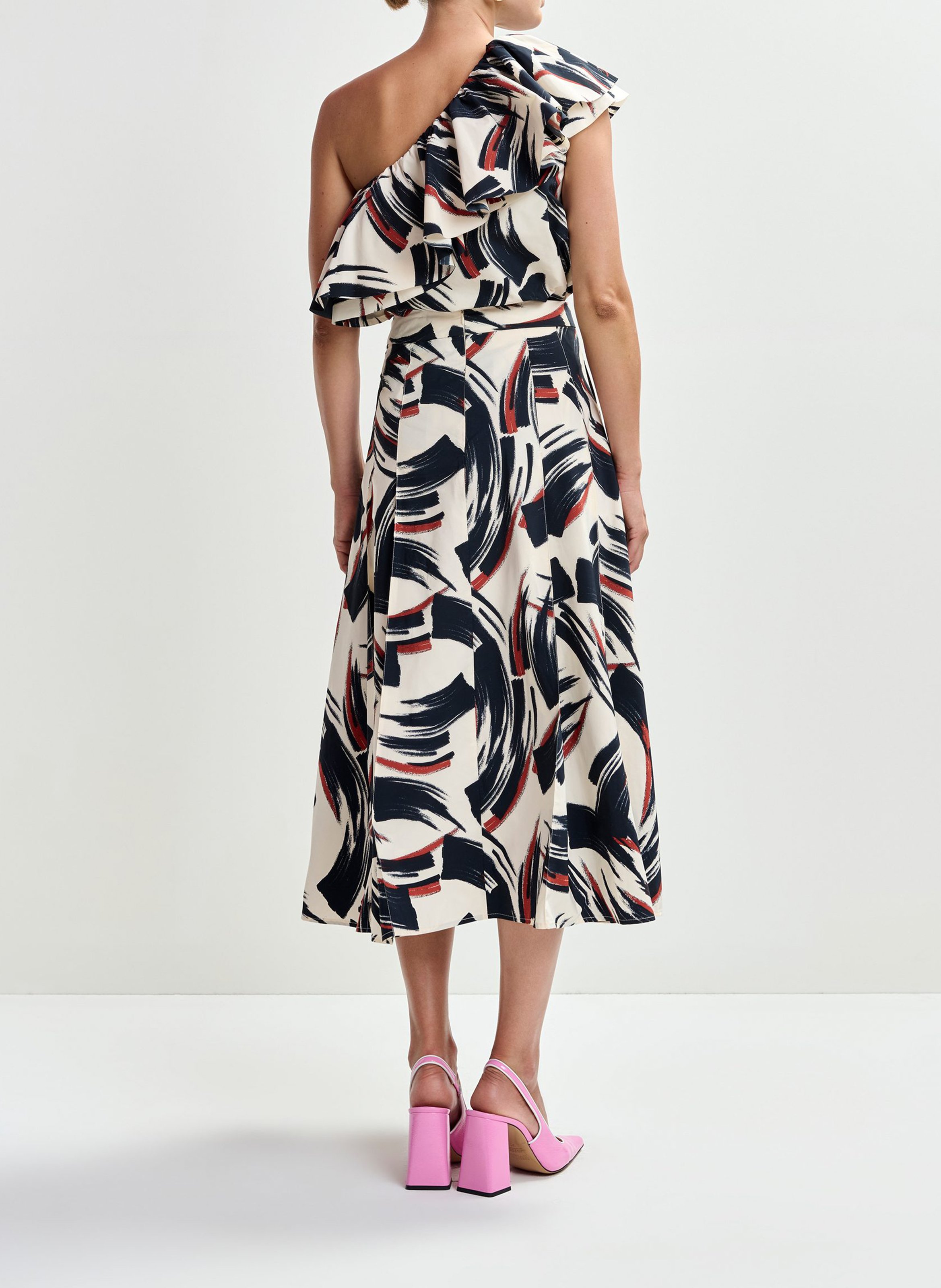 Jupe midi trapèze ESSENTIEL ANTWERP Multicolore