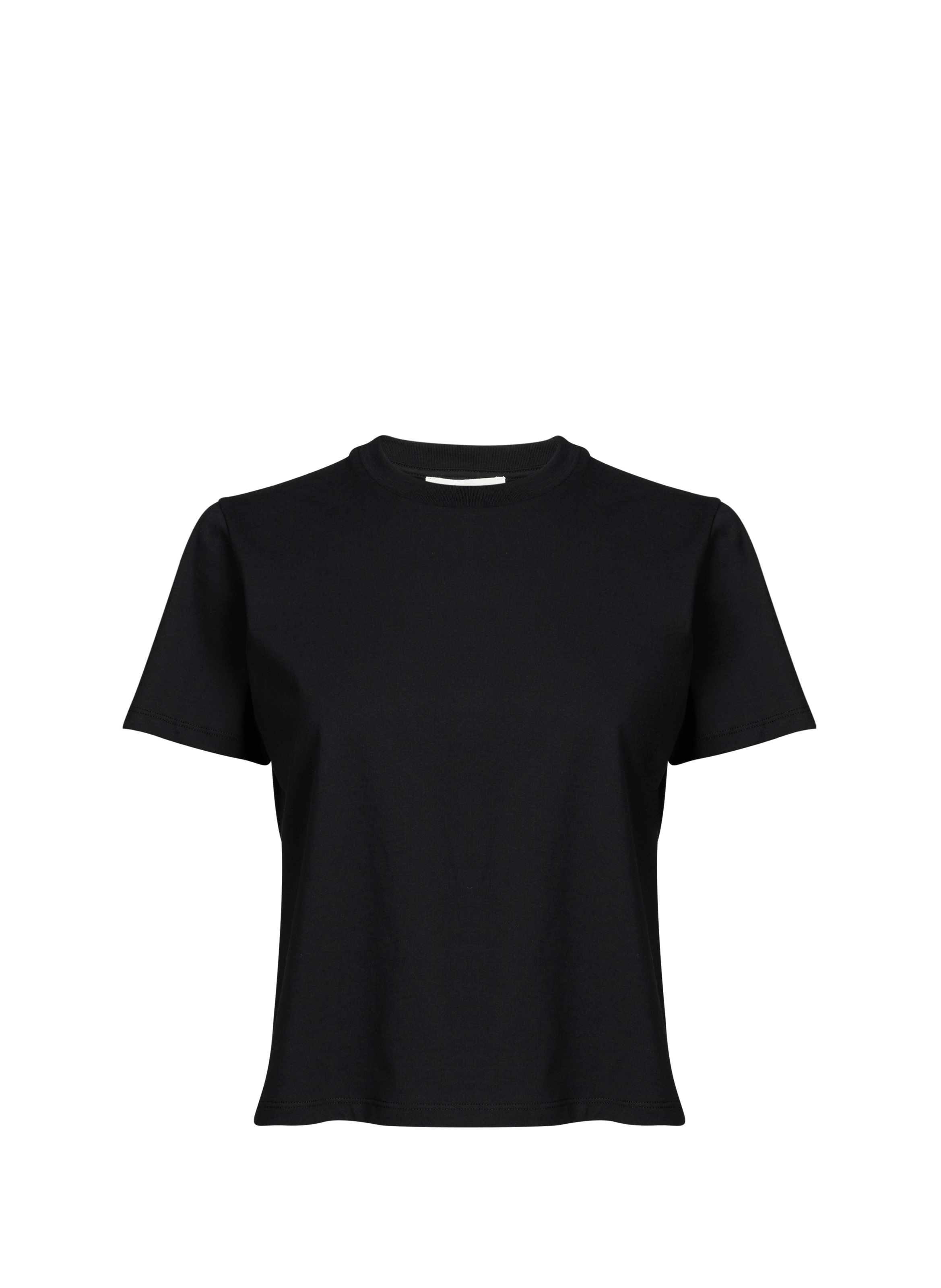 Tee-shirt col rond en coton SAISON 1865 Black