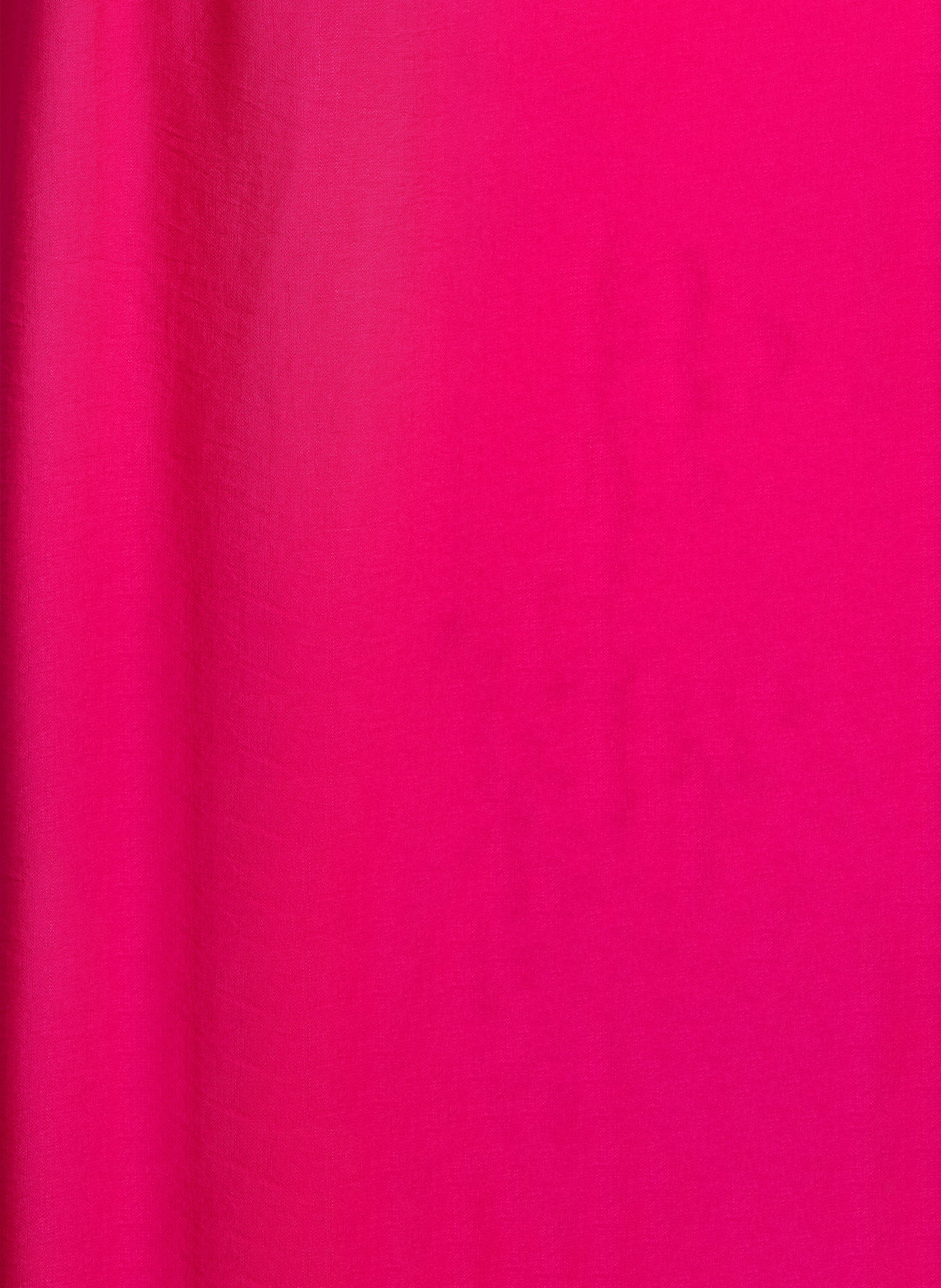 Lange jurk met V-hals LA FEE MARABOUTEE Roze