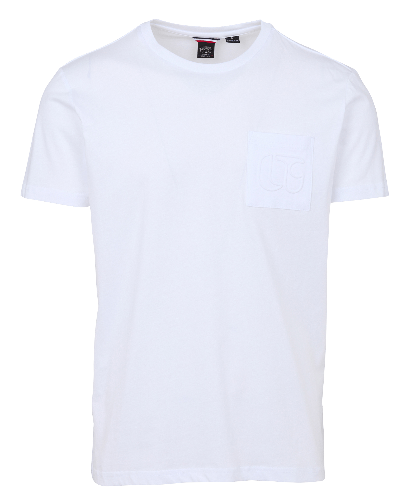 Rundhalsausschnitt T-Shirt in Uni-Farbe LE TEMPS DES CERISES