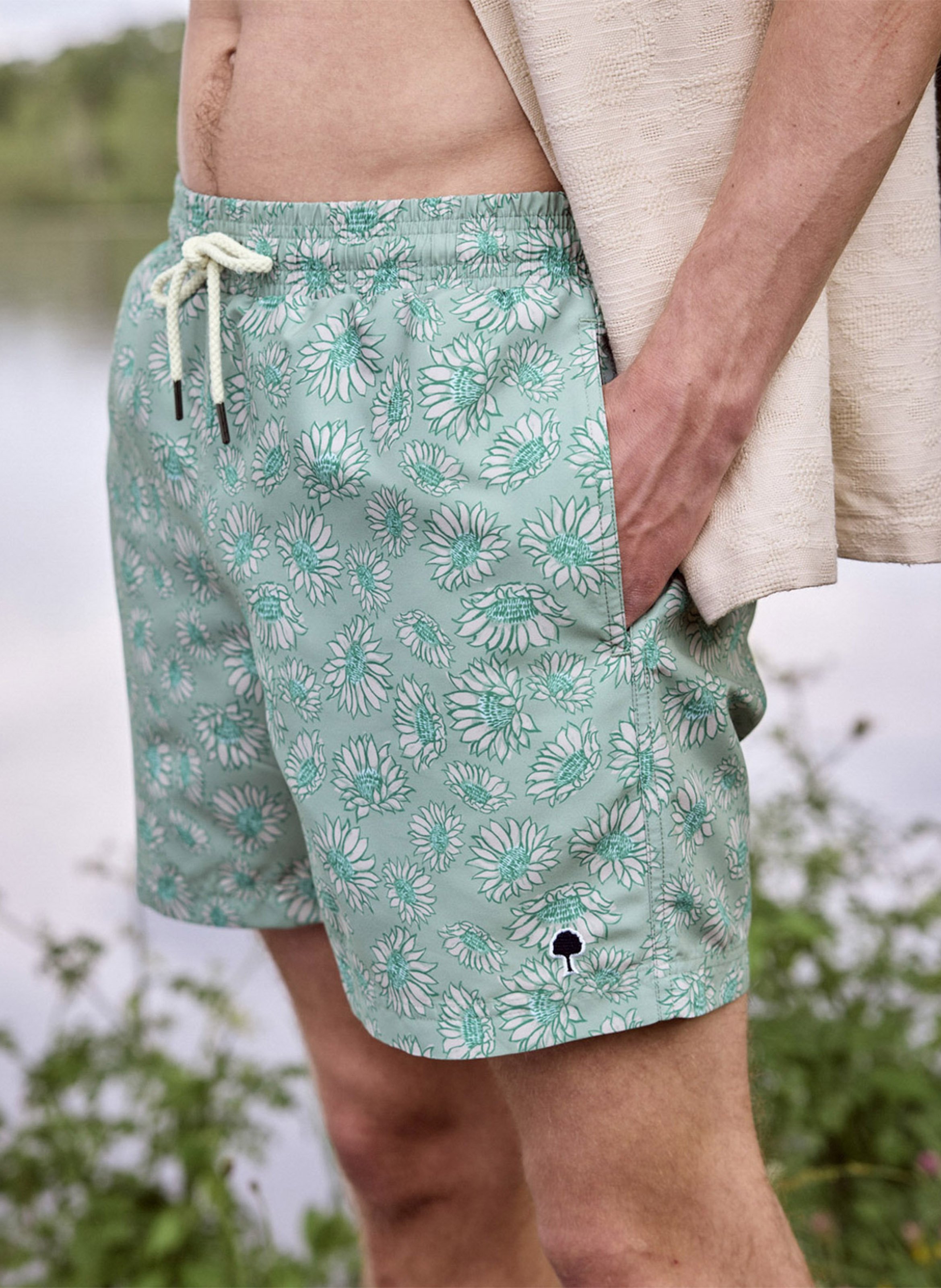 Badpak met print FAGUO Groen