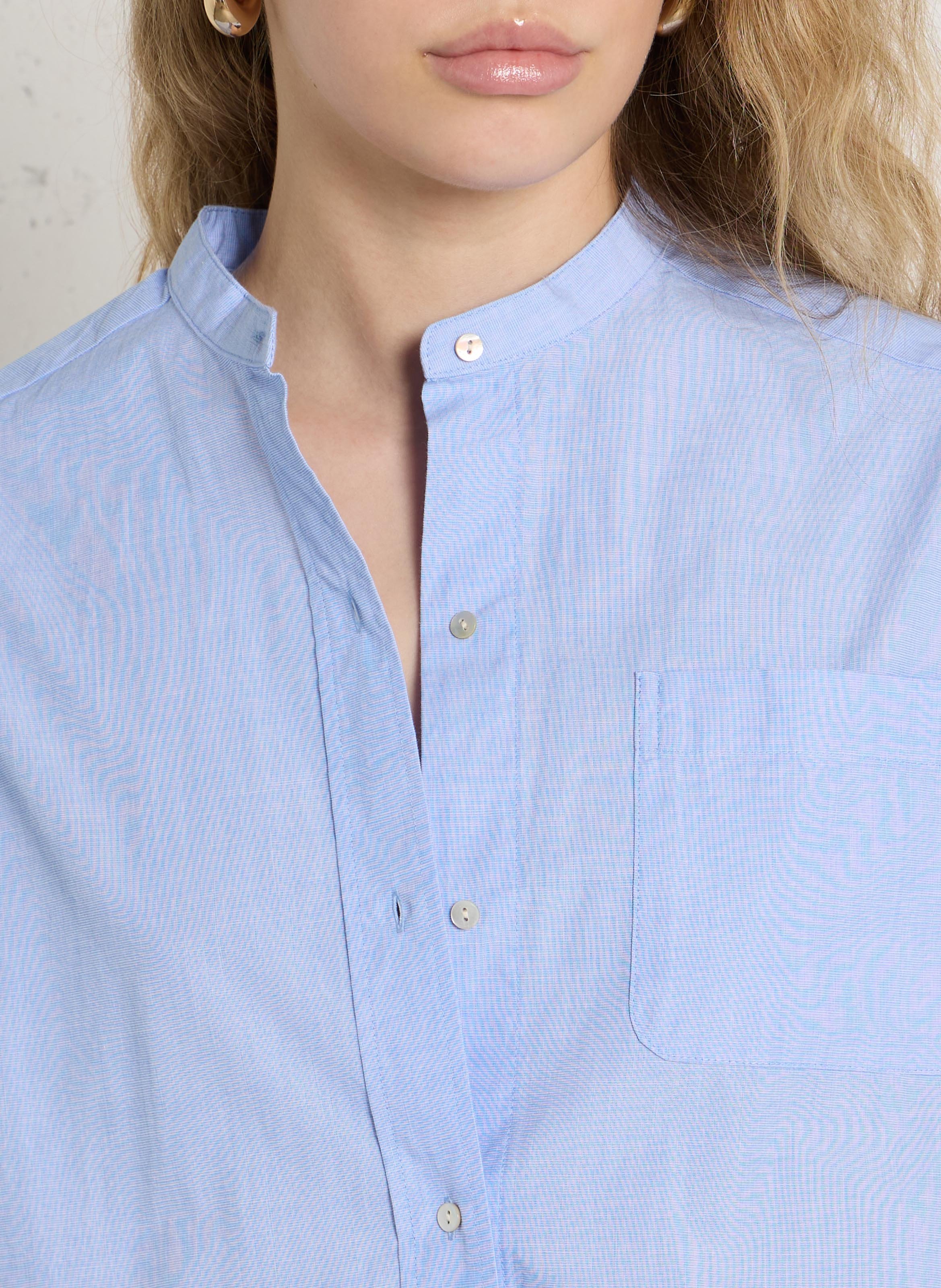 Chemise en coton BELLA JONES Bleu