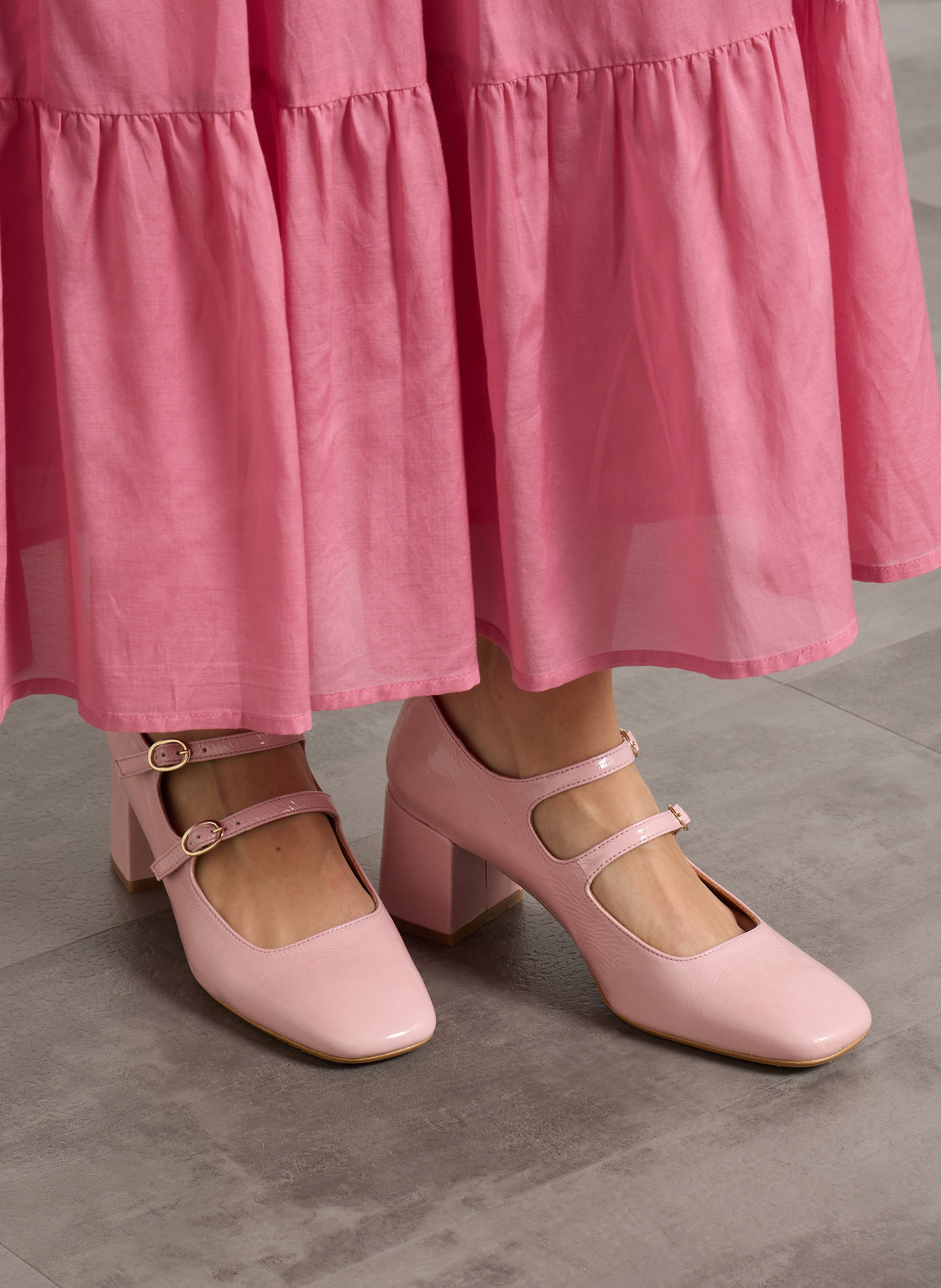 Suede leather booties MELLOW YELLOW Pink