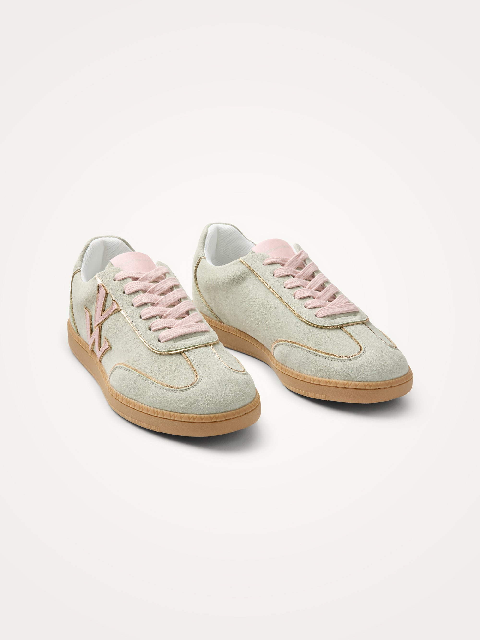 Sneakers with monogram on retro sole VANESSA WU Green