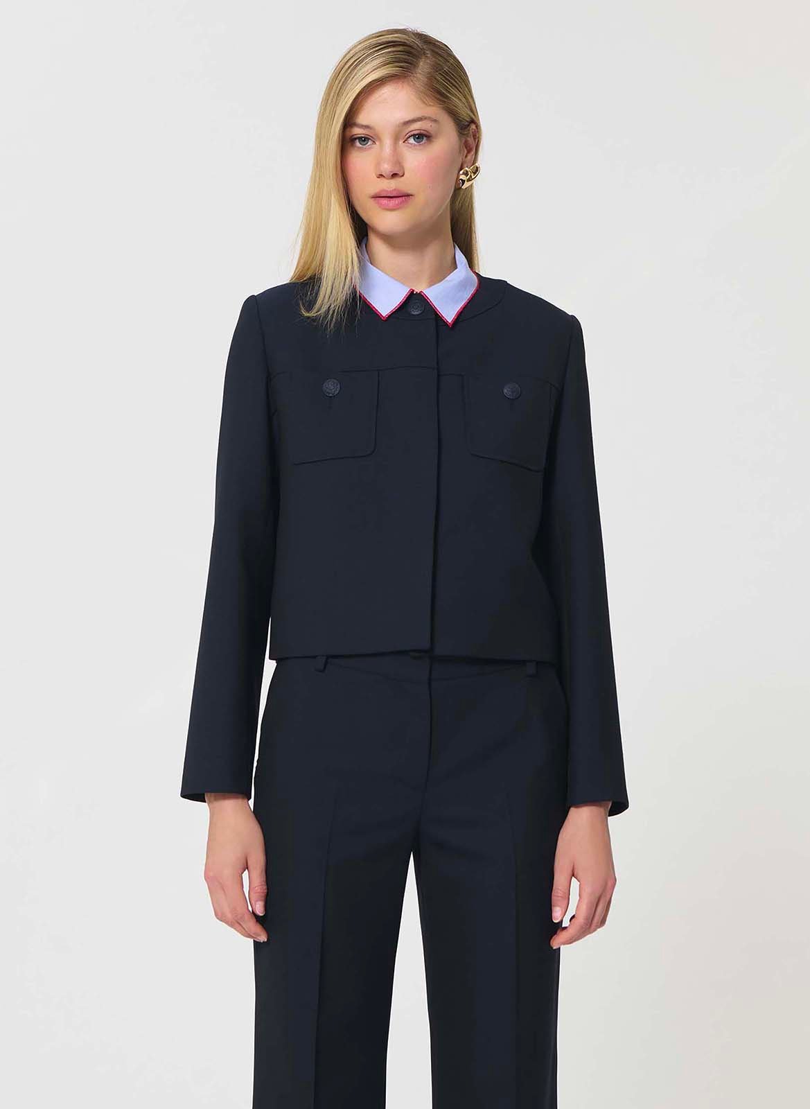 Kort aansluitend jasje TARA JARMON Blauw