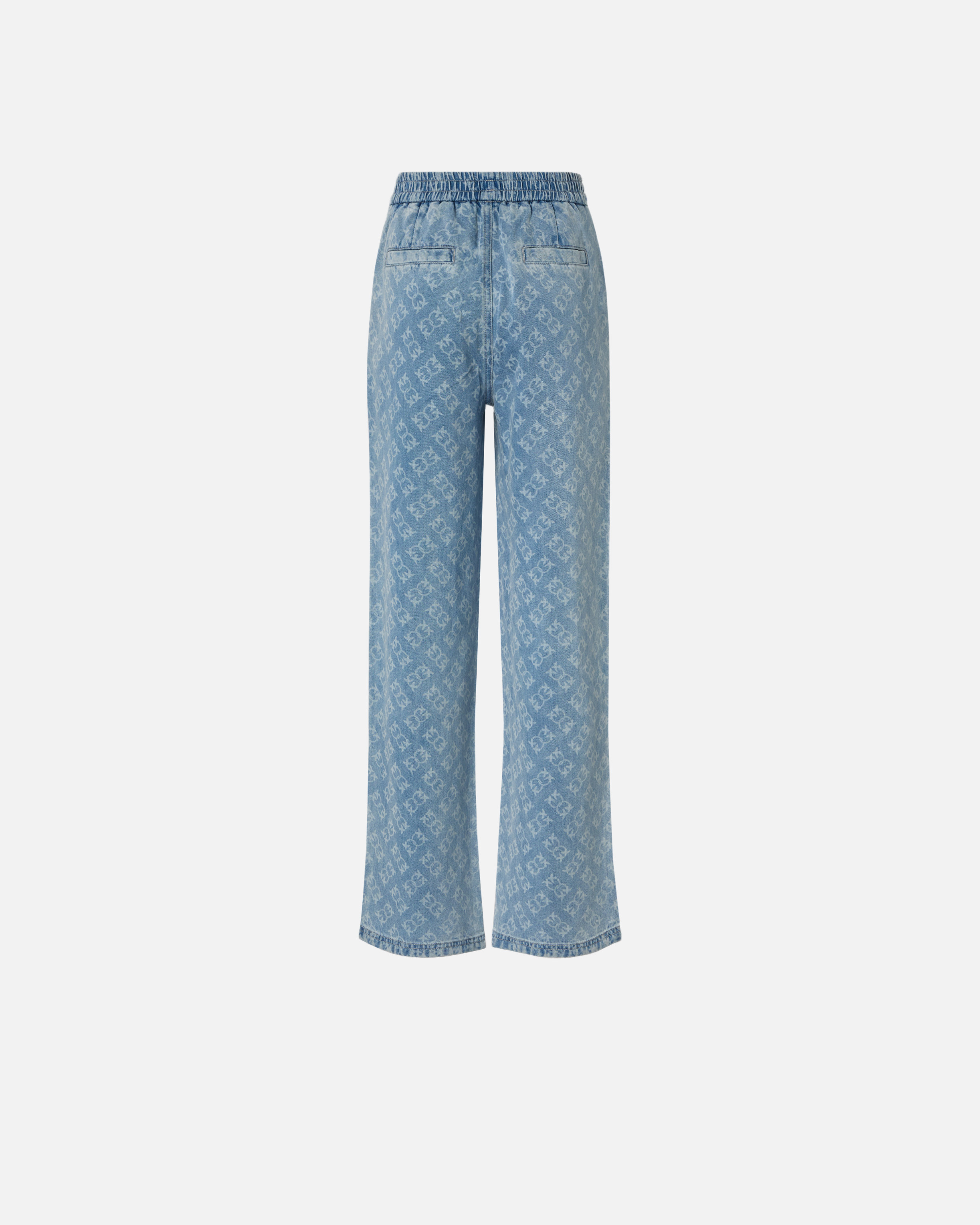 Pantalon en denim avec logo love birds PINKO Bleu