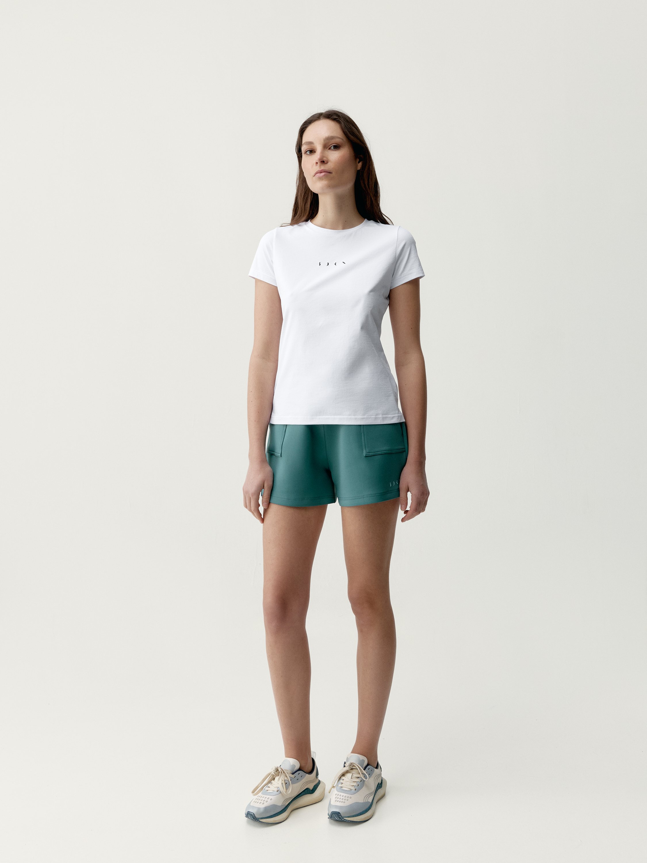 Short-sleeve performance sports t-shirt BORN White