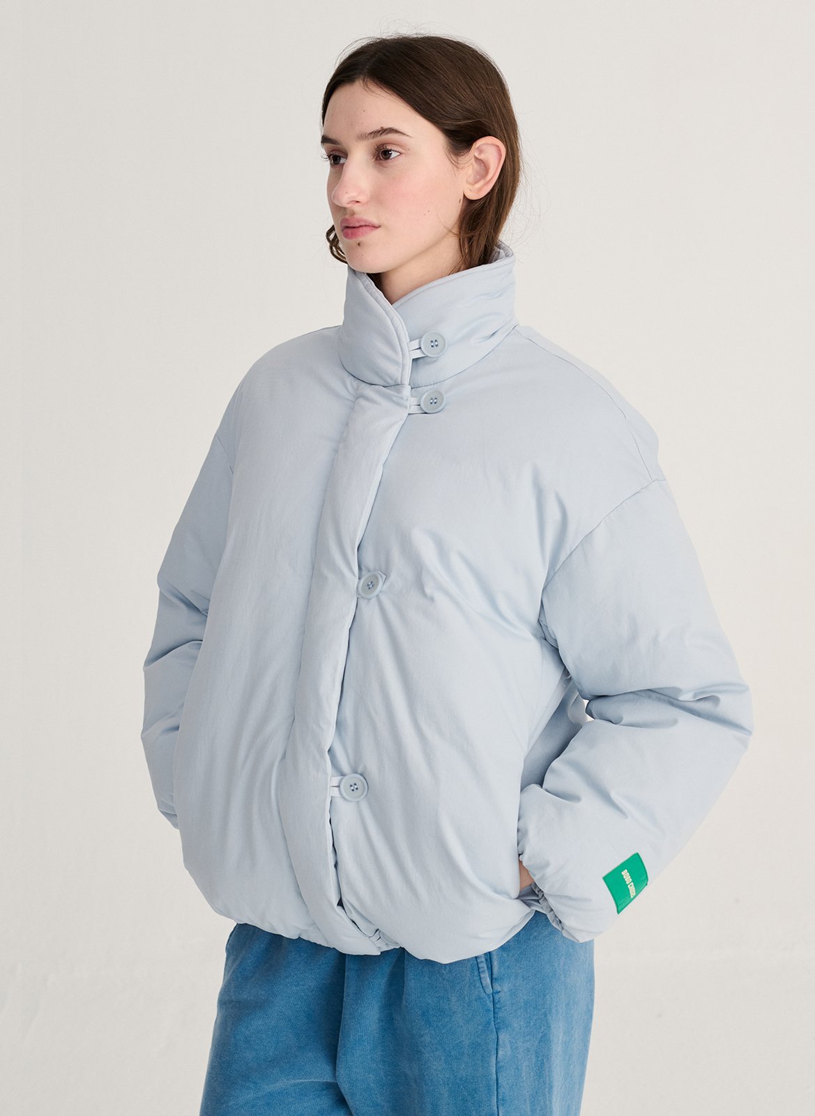 Weite Daunenjacke aus Baumwolle BOBO CHOSES Blau