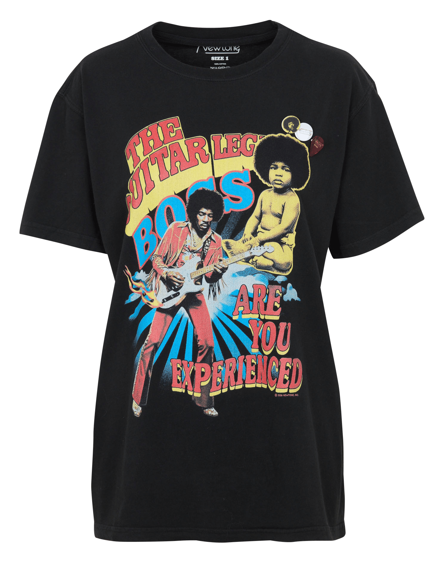 Bedrucktes Baumwoll-T-Shirt NEWTONE
