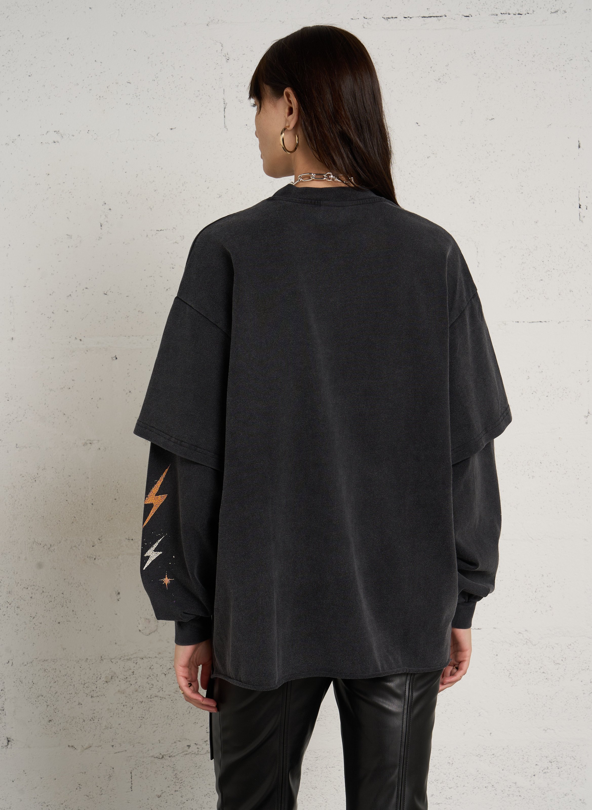Sweat oversize en coton NEWTONE Gris