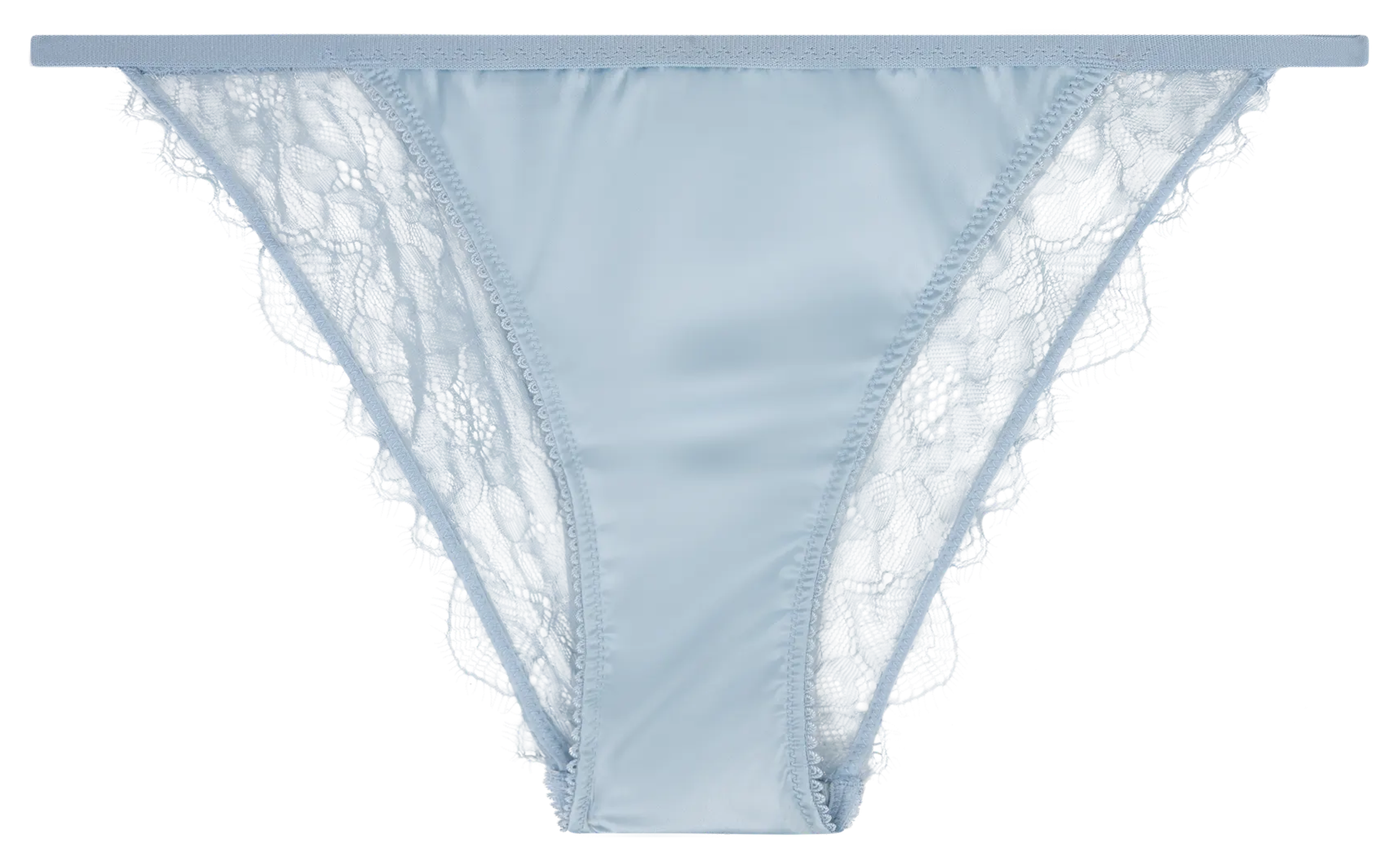 Culotte unie à dentelle au dos LOVE STORIES Bleu