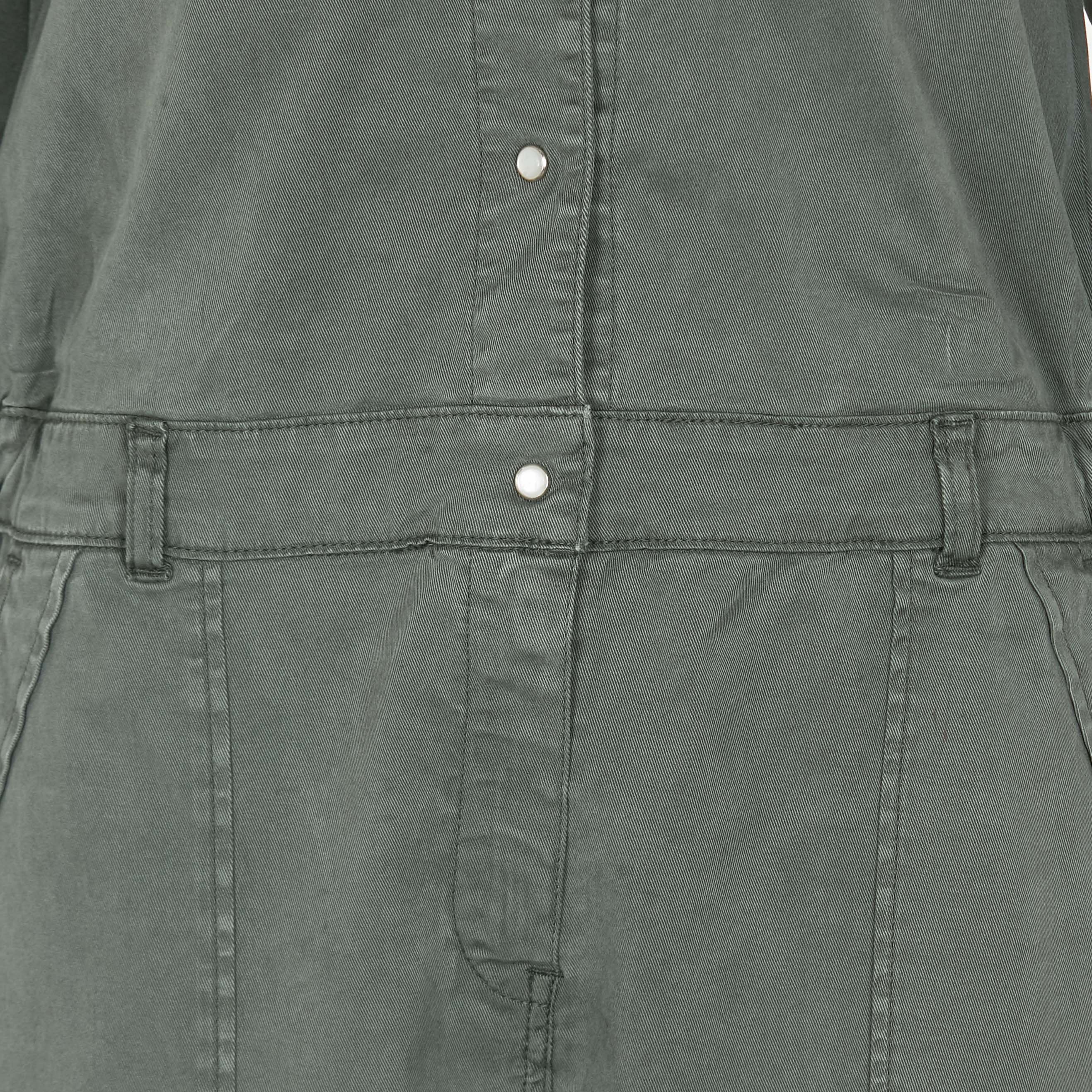 Tencel shirt jumpsuit ACQUAVERDE Green