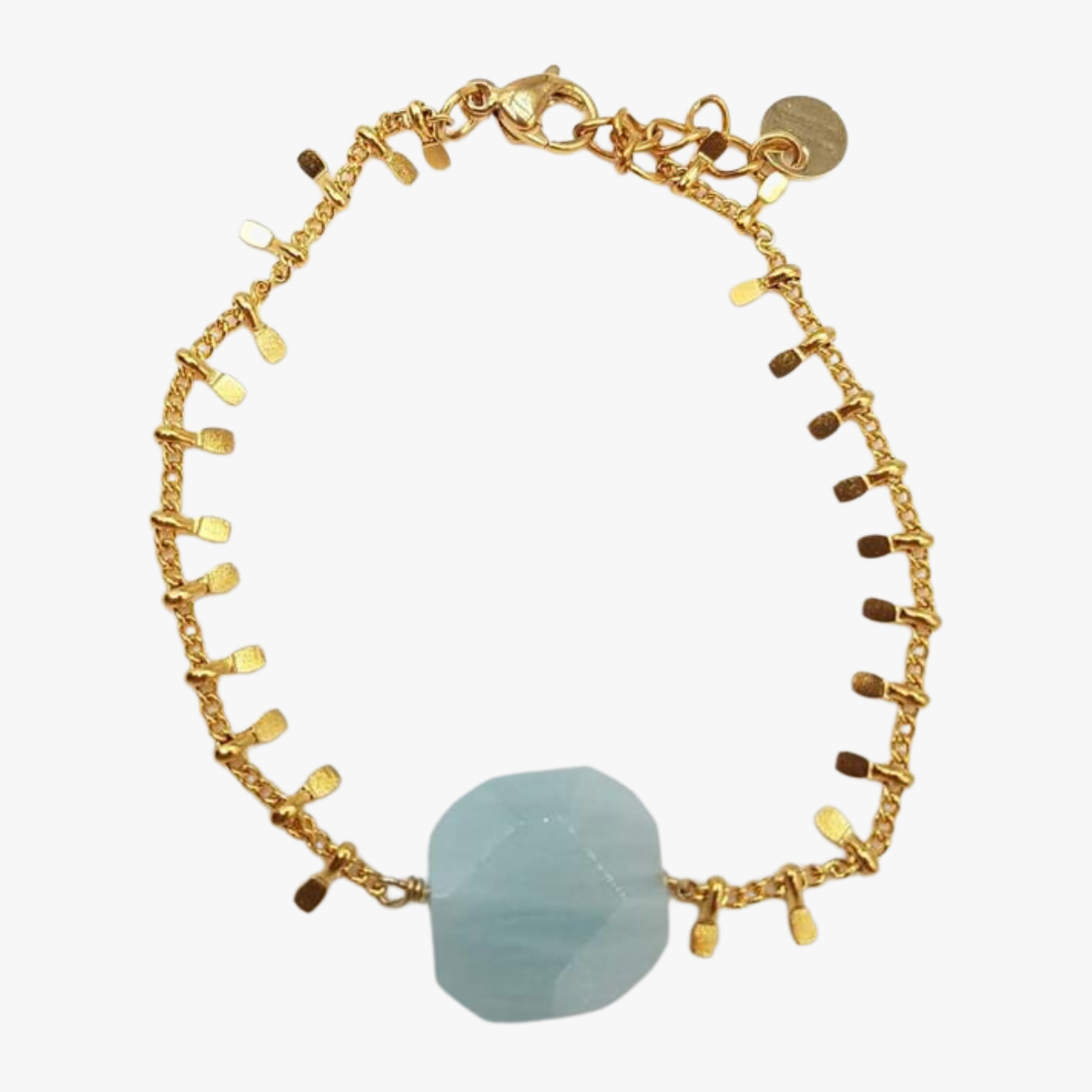 Aquamarine bracelet GINANDGER Green