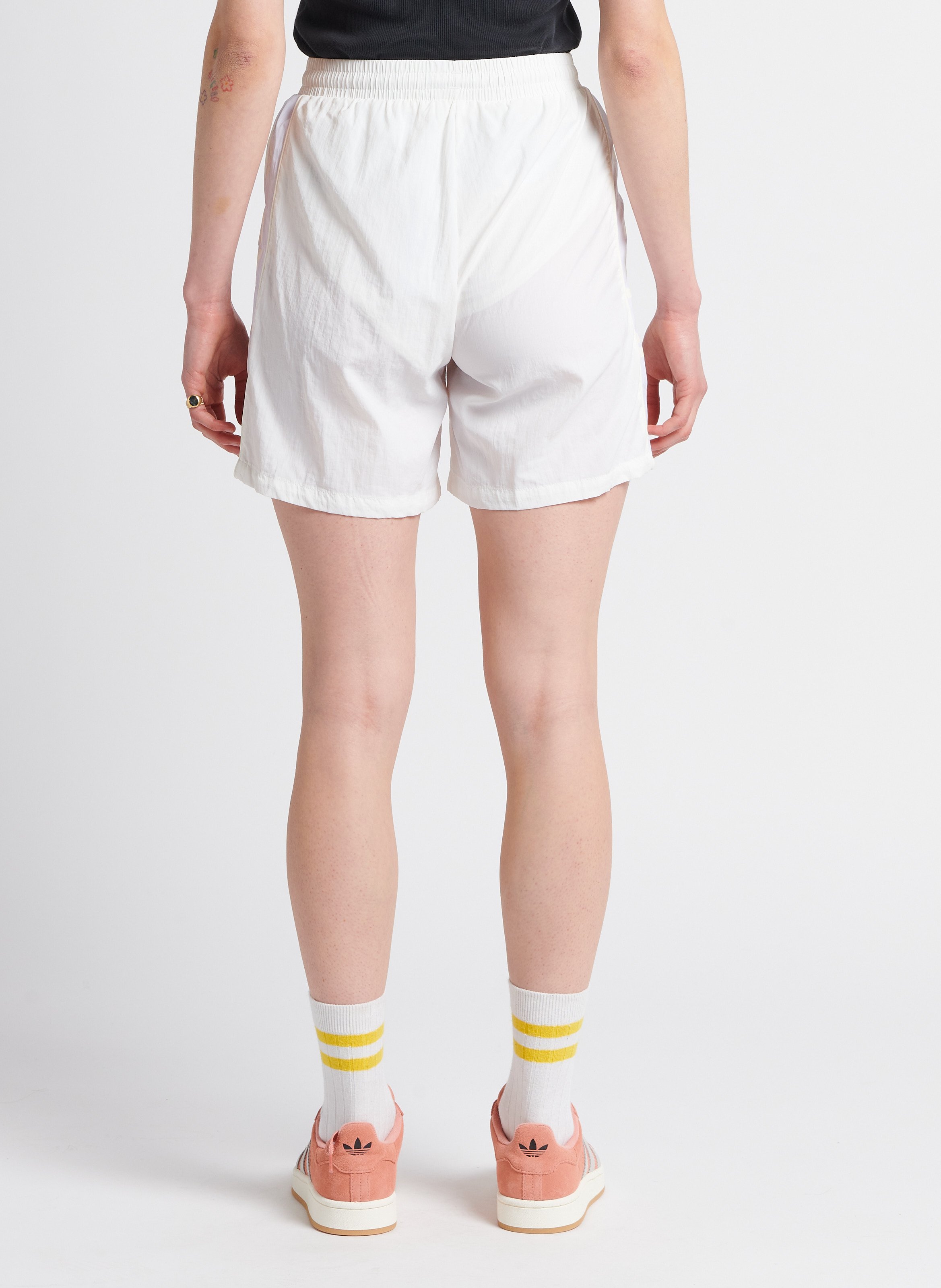Screen-printed sports shorts ADIDAS White