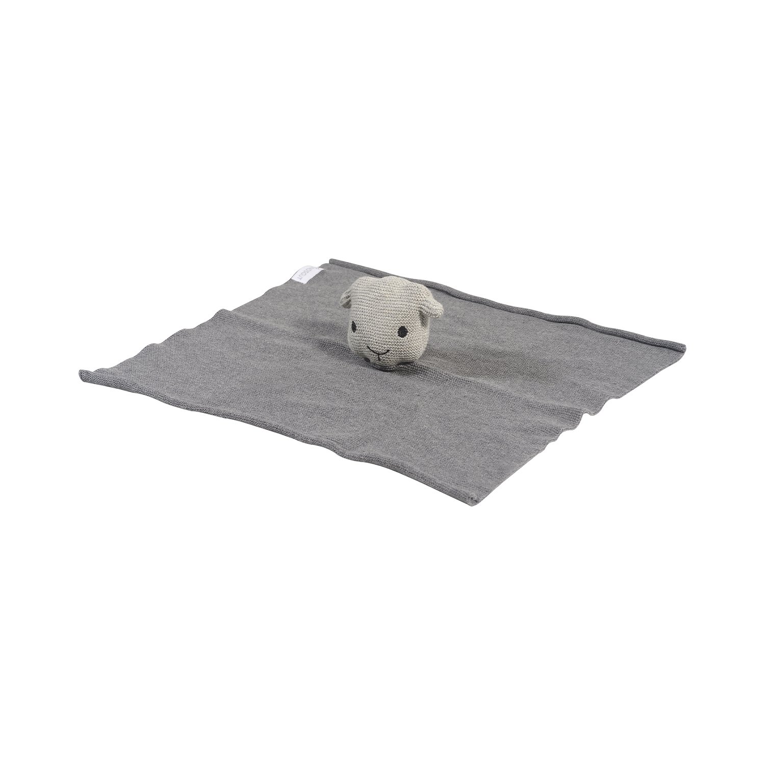 Sheep cotton comforter with rattle KINDSGUT Grey