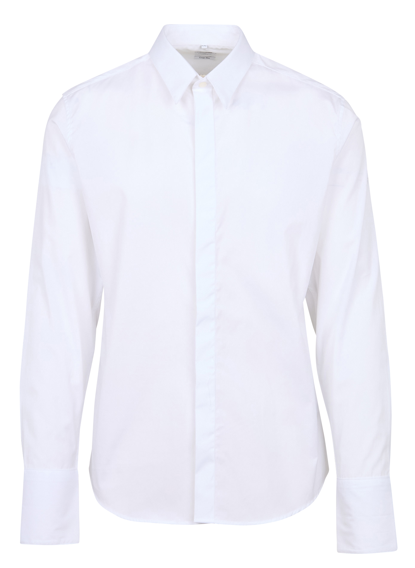 Slim-fit cotton shirt AU PRINTEMPS PARIS White