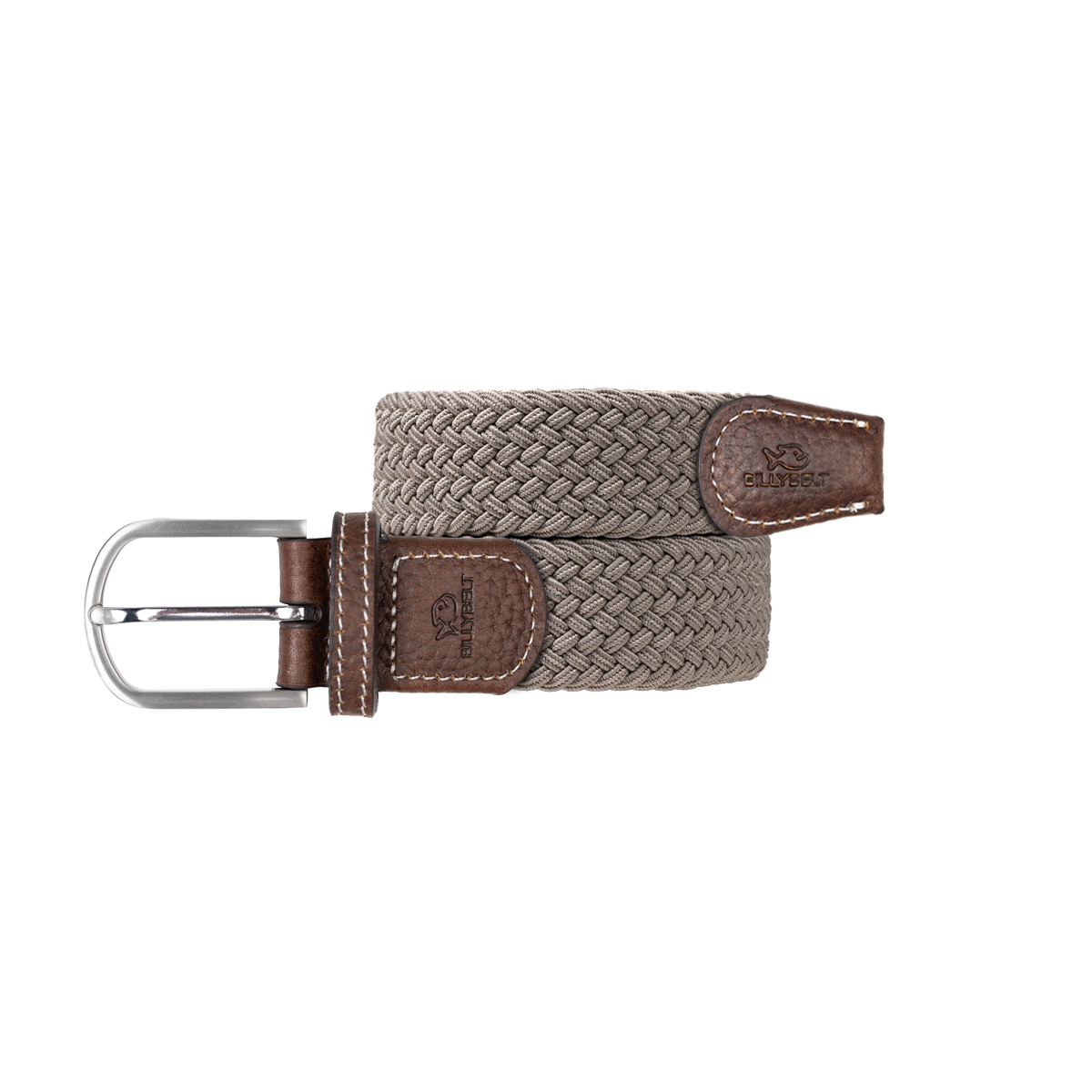 Solid Elastic Braided Belt BILLYBELT Beige