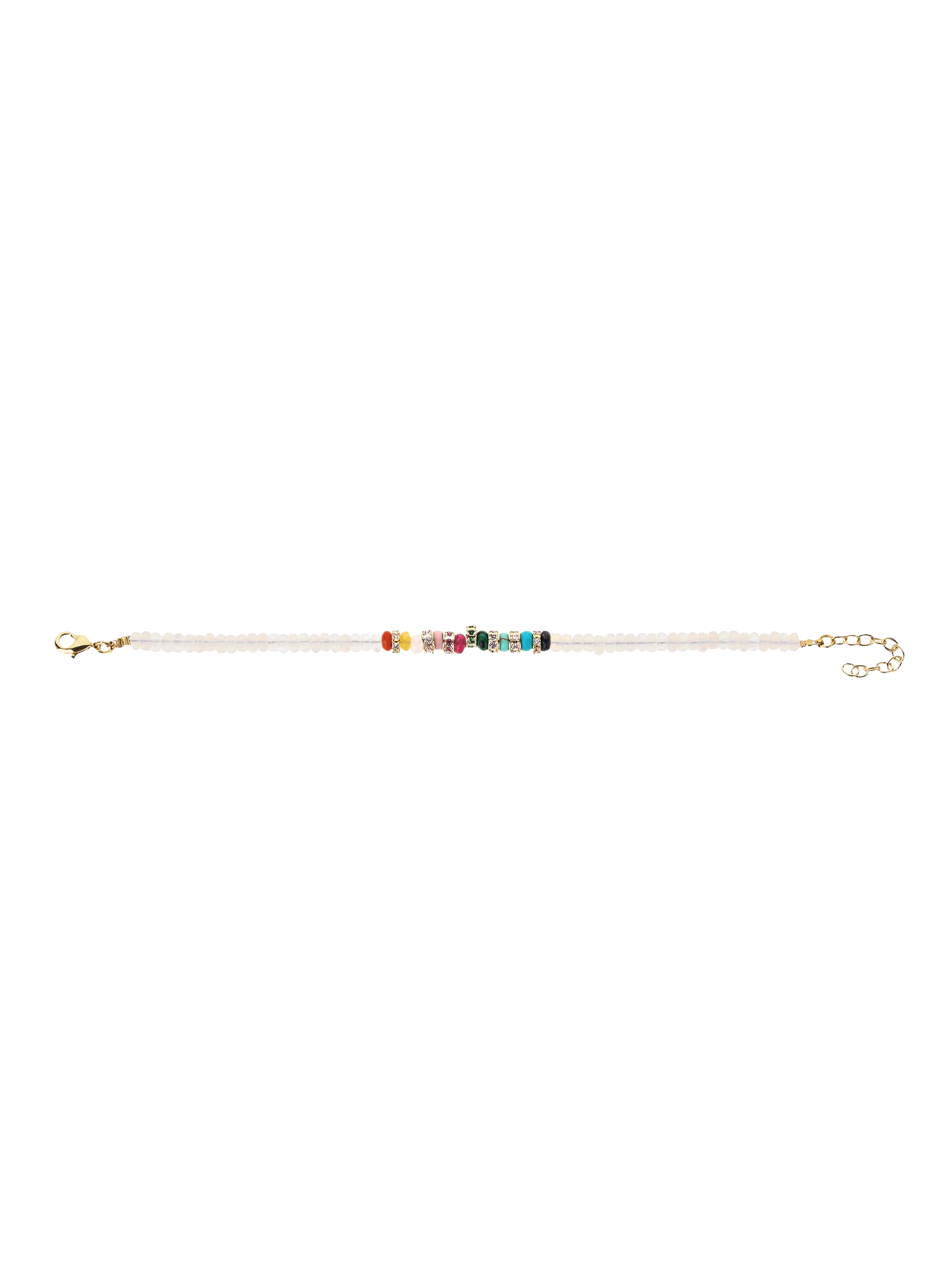 Bracelet with beads and adjustable charm HIPANEMA Multicolored