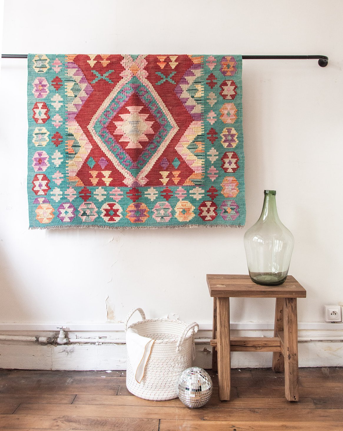 Kilim rug n°301 DEBONGOUT Multicolored