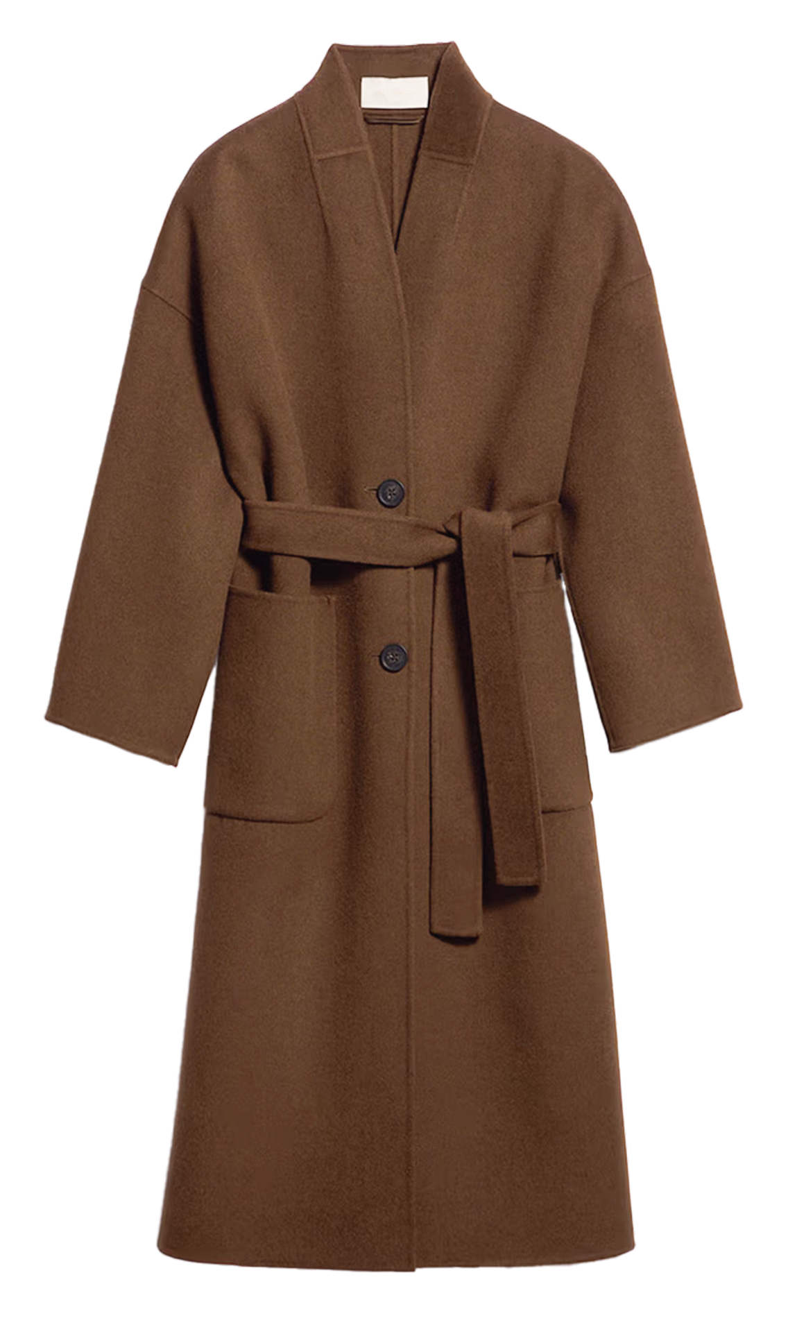 Jas met geruite kraag van gemengde wol VANESSA BRUNO Groen