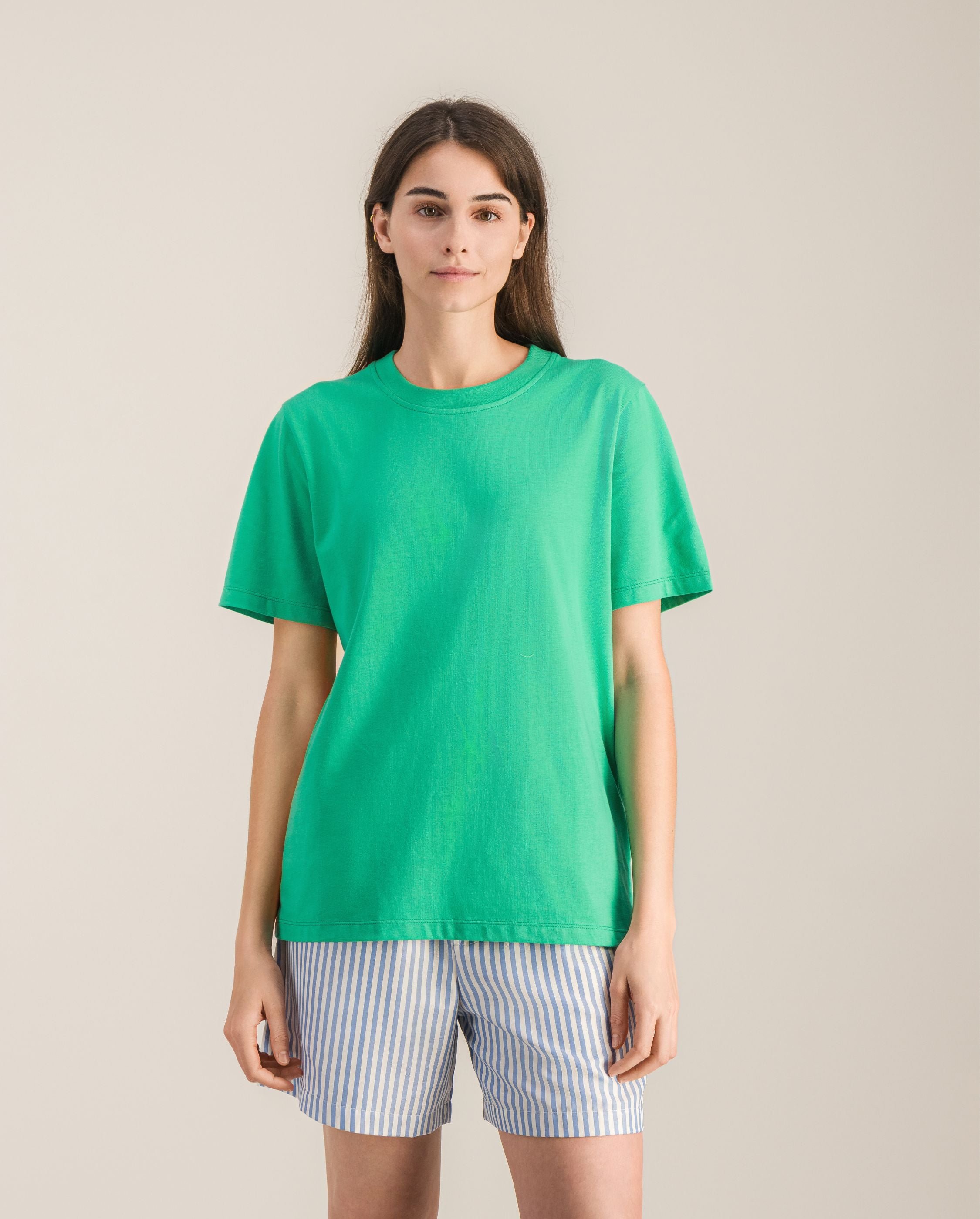 Women's organic cotton t-shirt, green ANGARDE Green