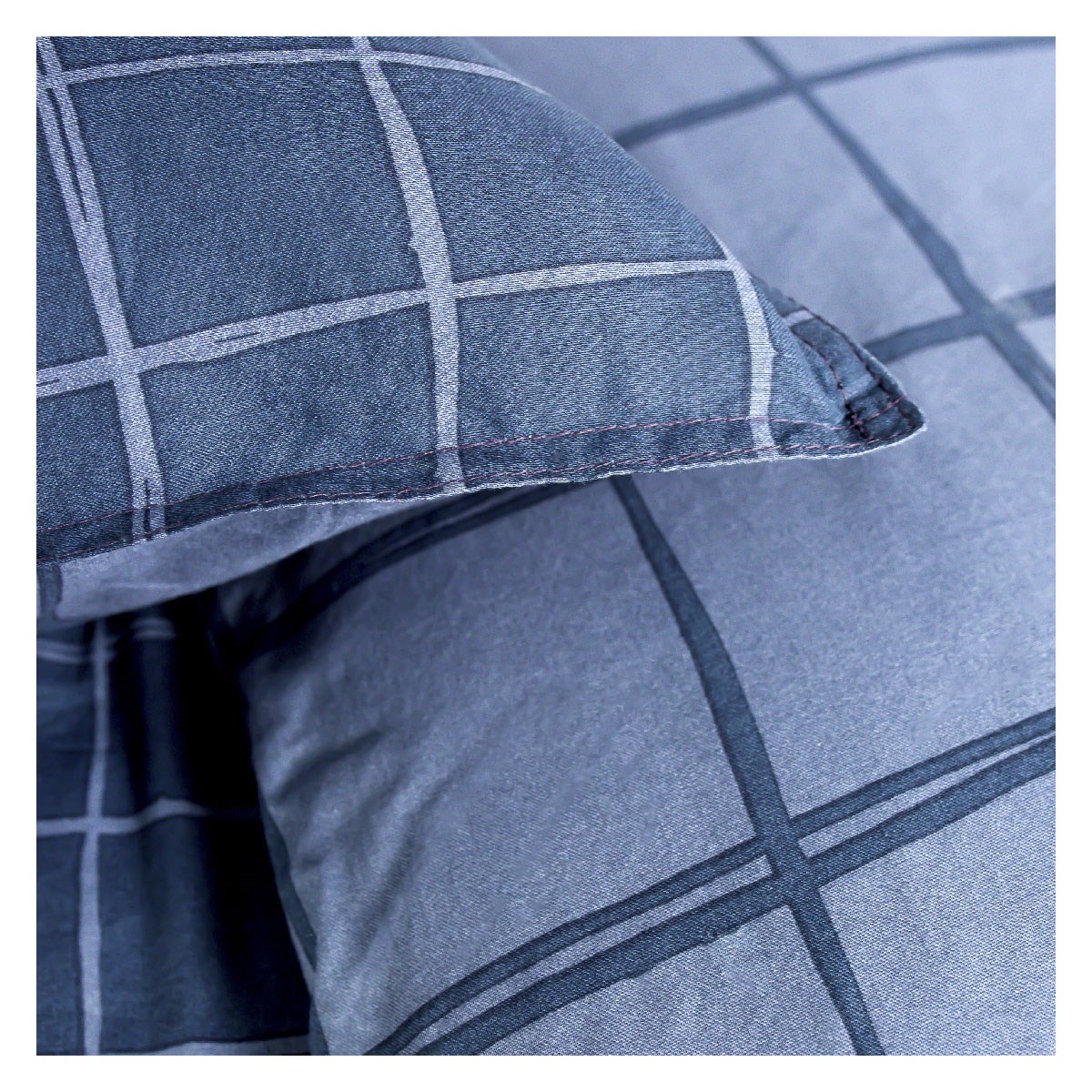 Printed cotton bedding set TODAY LINGE DE MAISON Blue