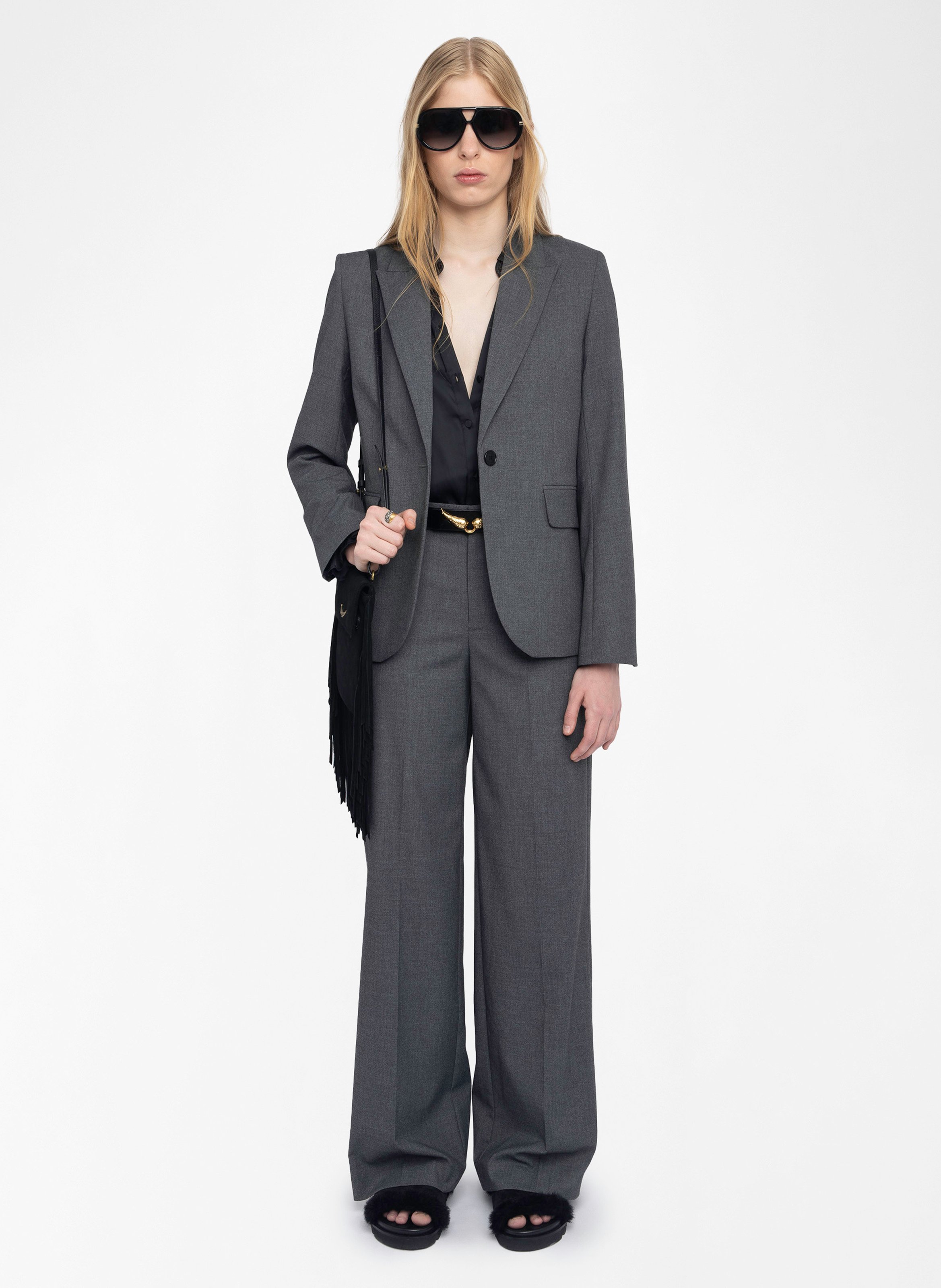 Pantaloni tailleur ampi ZADIG&VOLTAIRE Grigio
