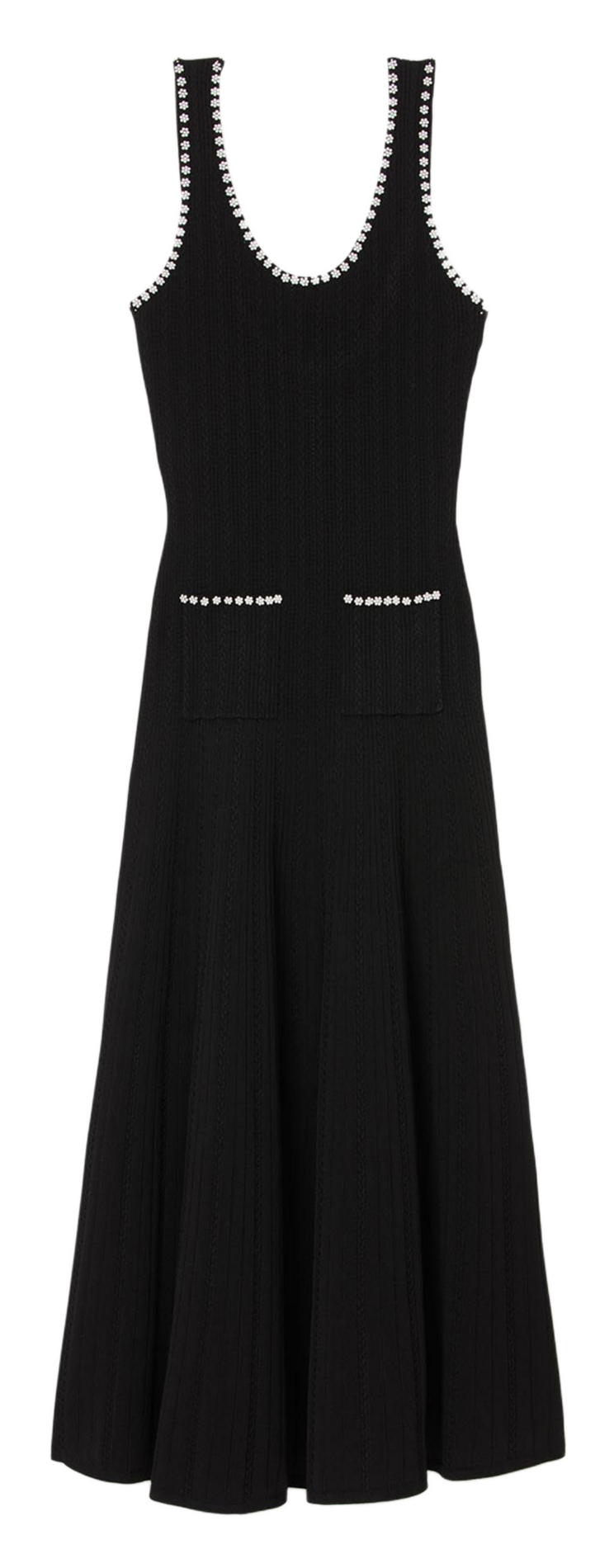 Robe longue en maille SANDRO Noir