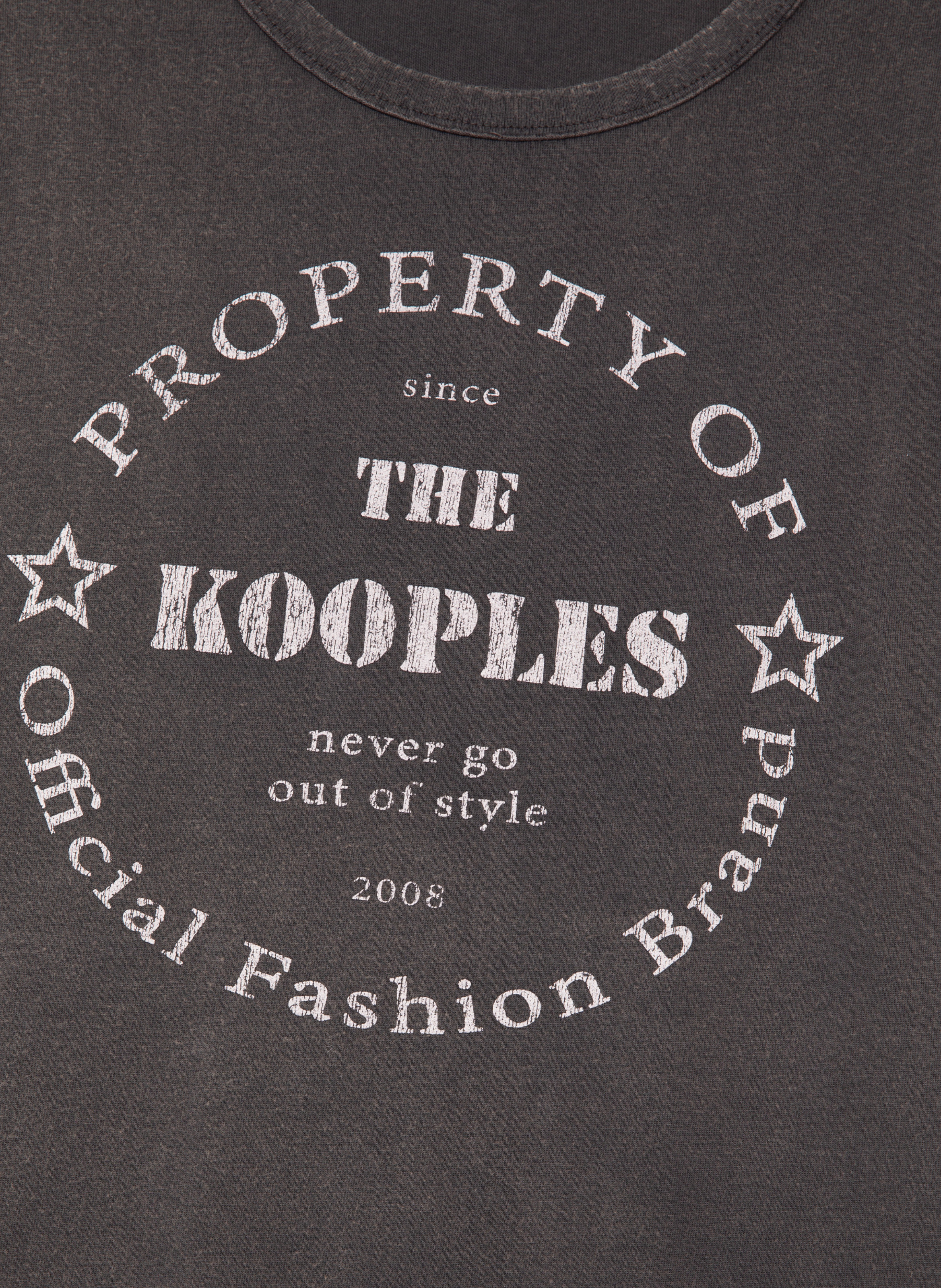 Tank top with screen printing THE KOOPLES Black