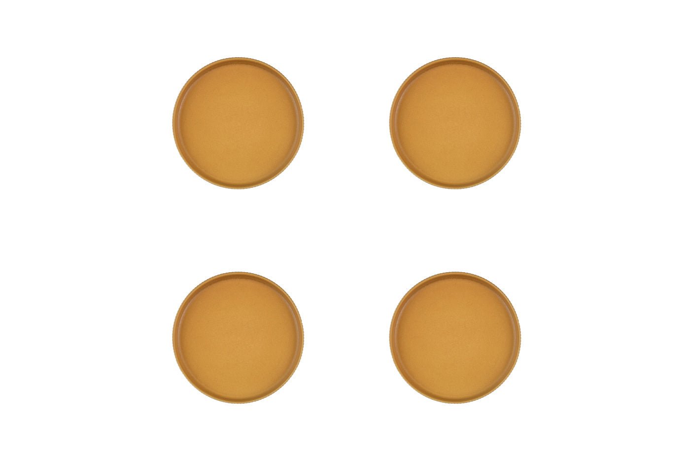 Scandi Plate ø16.5cm - 4 pieces - ochre BJORN Yellow