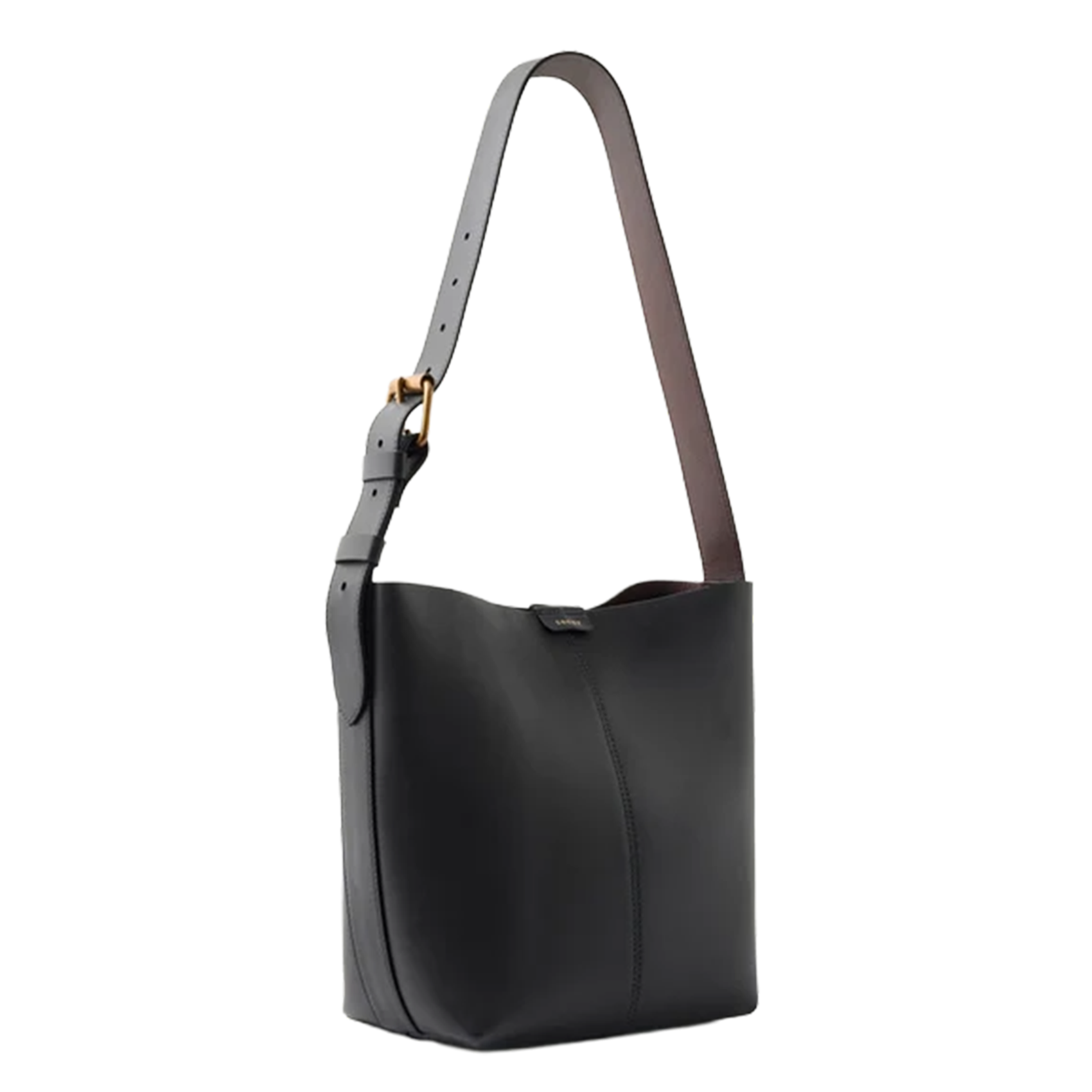 Corina leather bucket bag SOEUR Brown