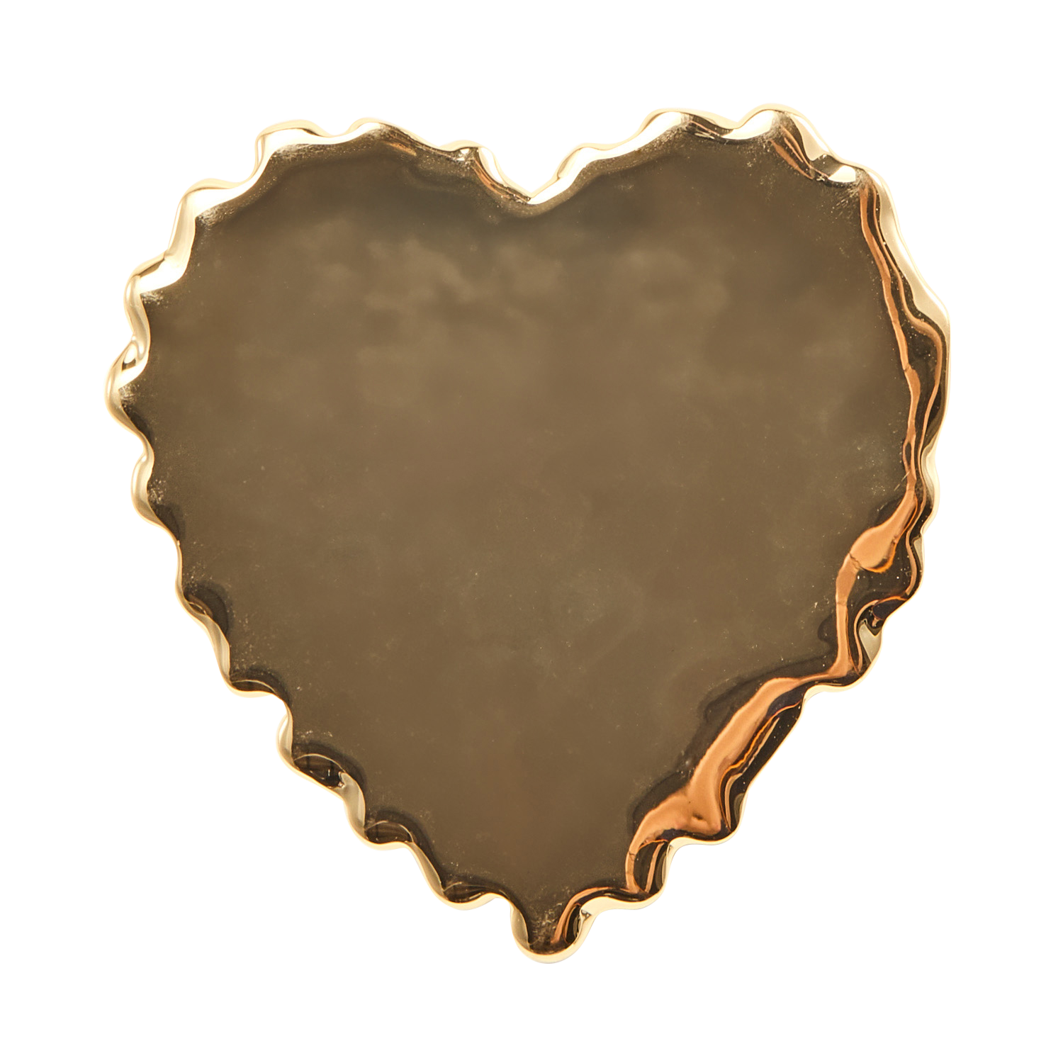 Broche coeur en laiton DES PETITS HAUTS Doré