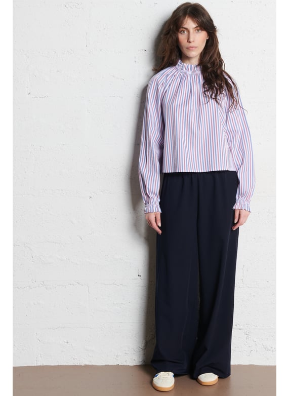 Elasticated Wide Leg Trousers - Look 6