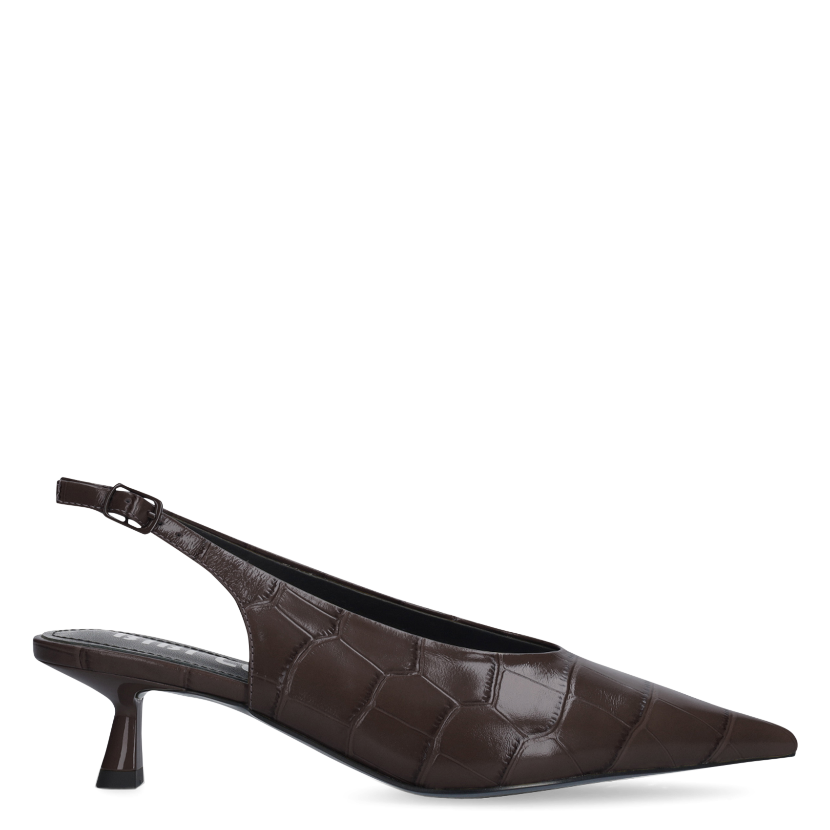 Krokodil-Effekt Leder Pumps BIBI LOU Braun