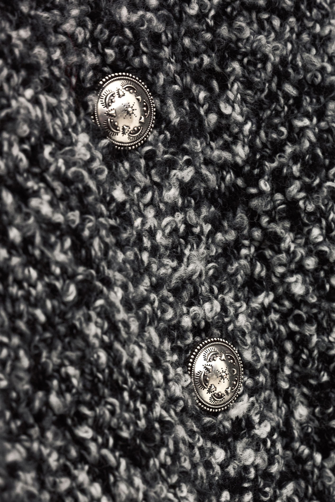 Straight wool blend high-neck vest BA&SH Black