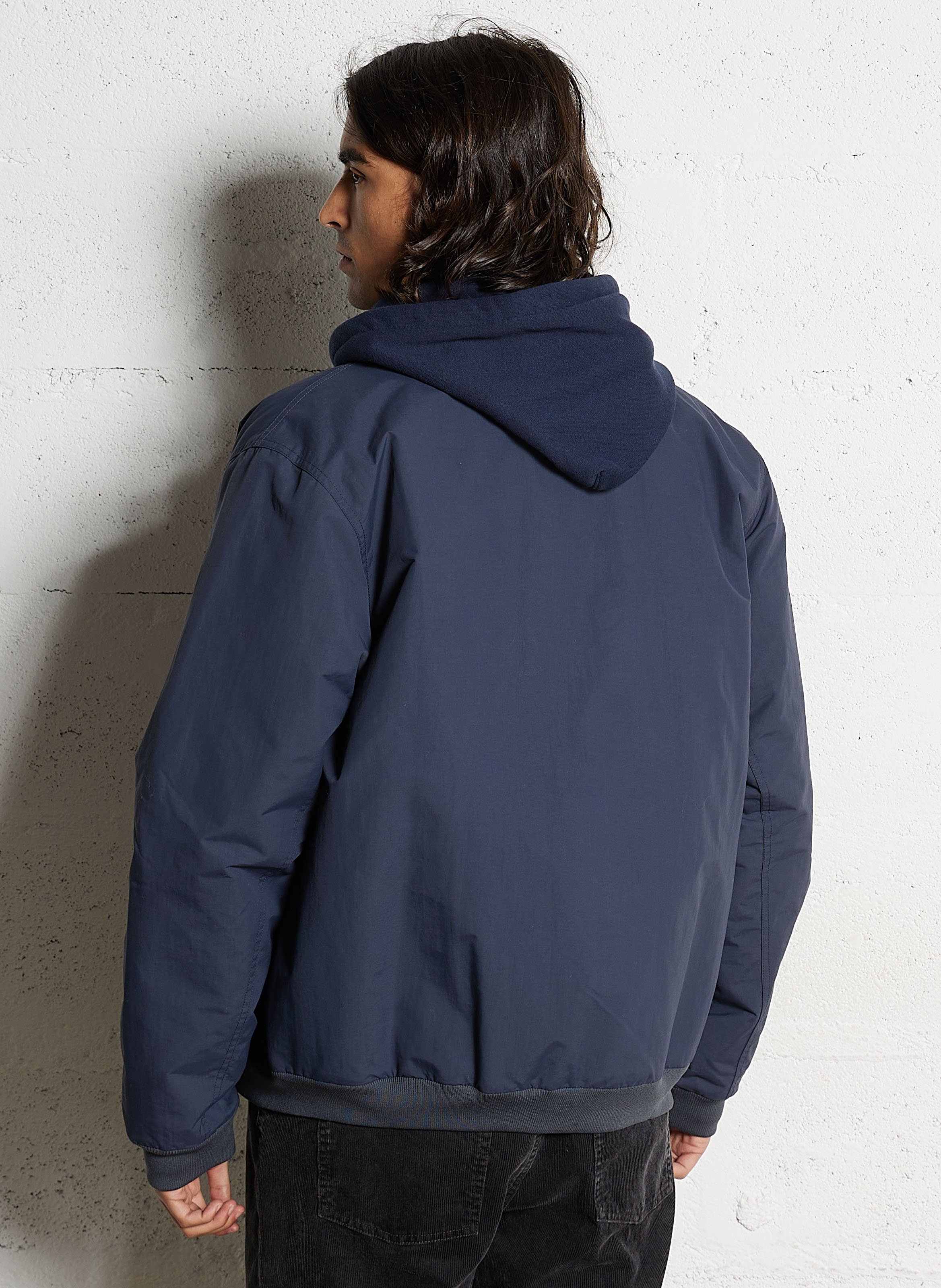 Solid Oversized Zip-up Jacket PATAGONIA Blue