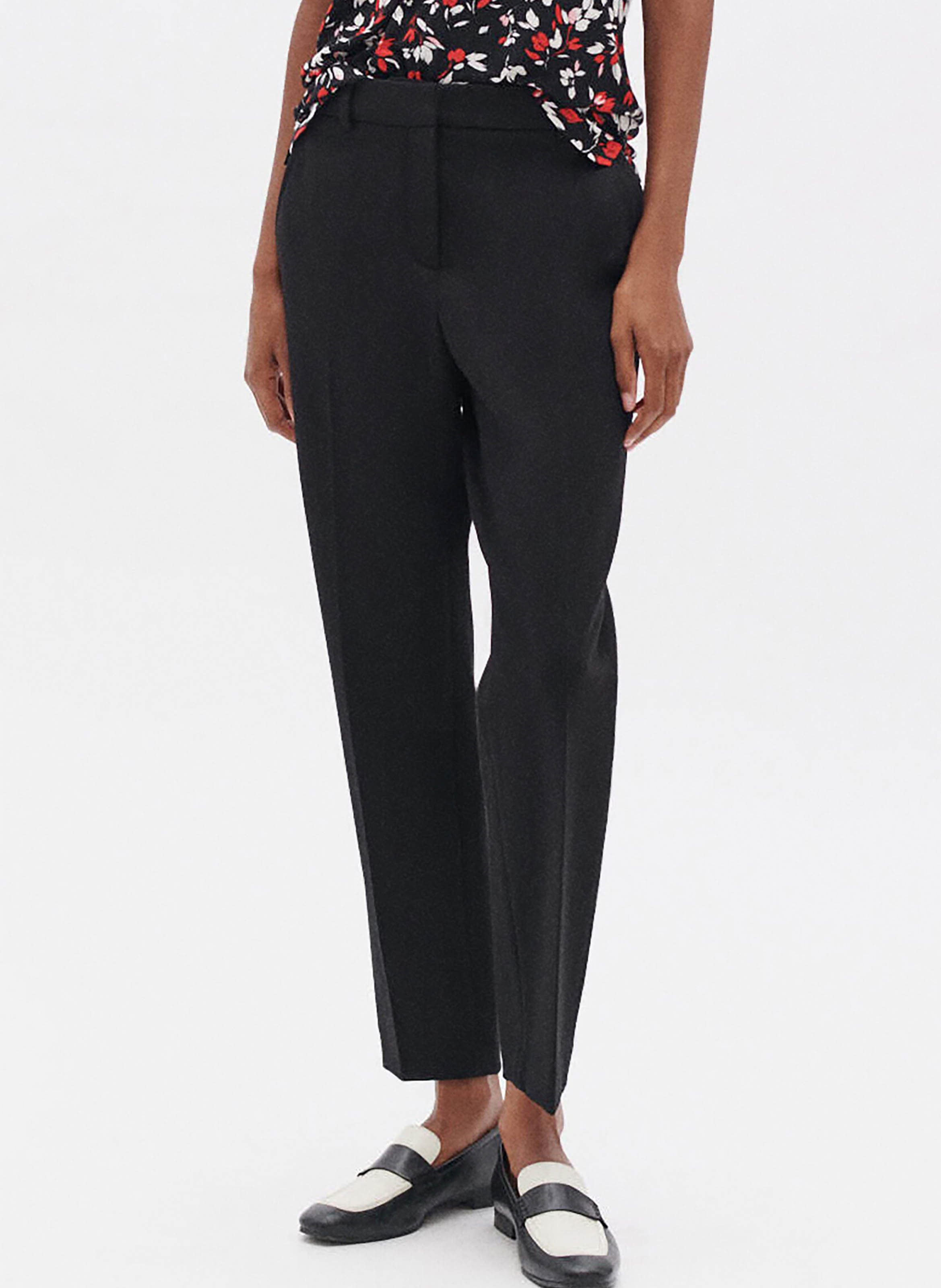 Pantalon droit taille haute CAROLL Noir