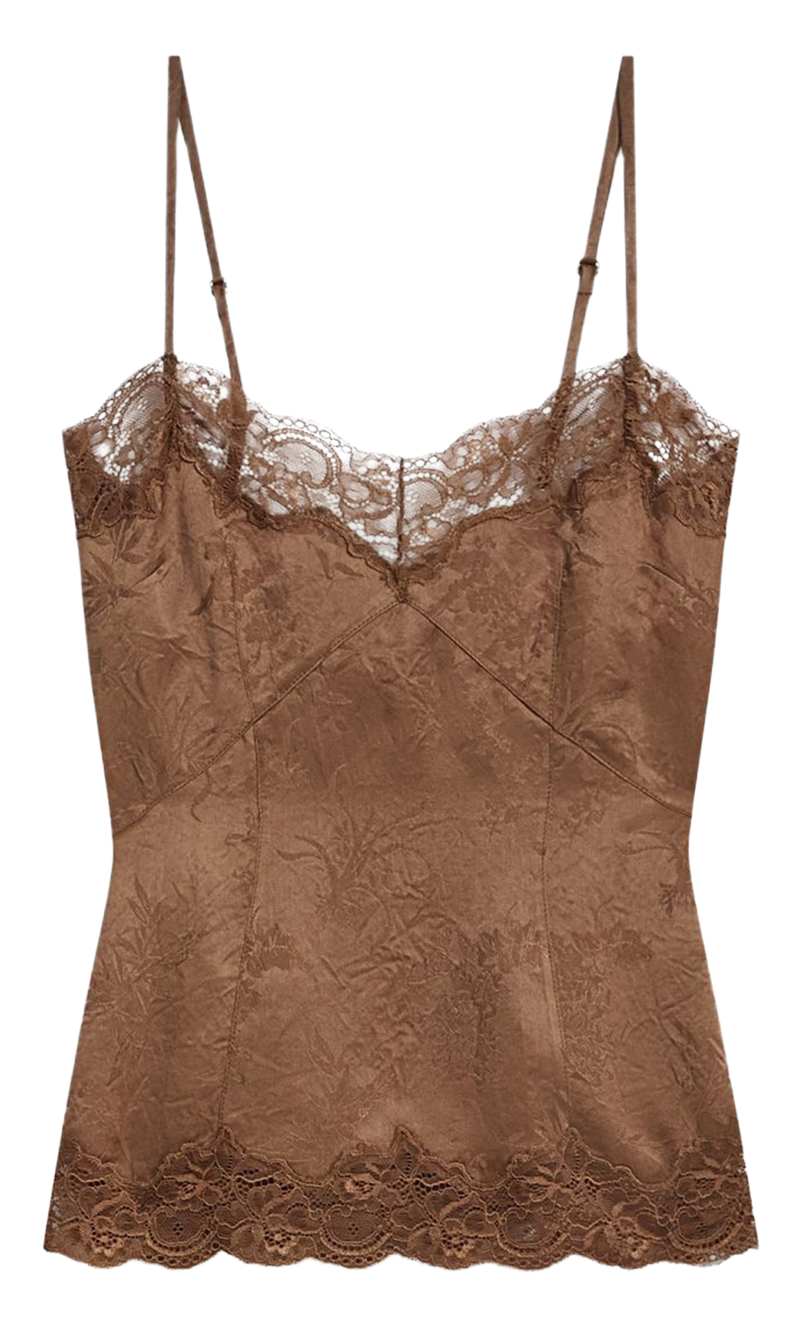Printed jacquard camisole VANESSA BRUNO Brown